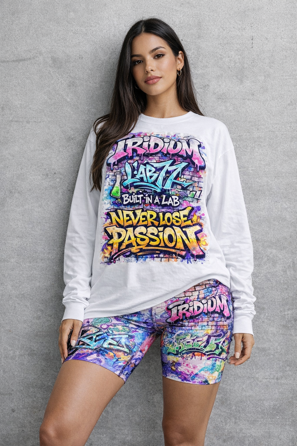 Graffiti Oversized Unisex Long Sleeve T-Shirt