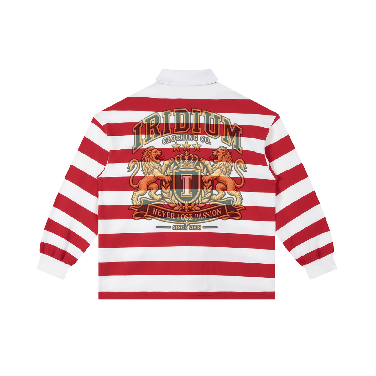0877 Block Stripe Polo Shirt