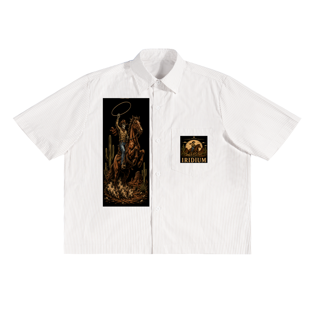 Iridium Inferno Stripe Boxy Shirt
