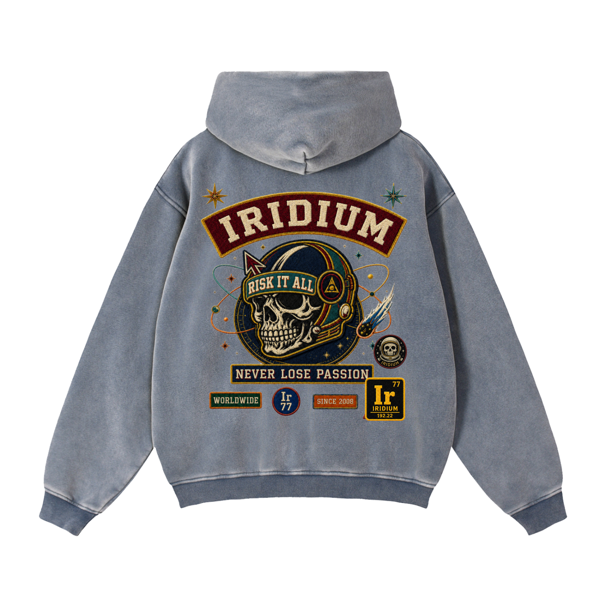 Iridium 77 Varsity Zip Hoodie