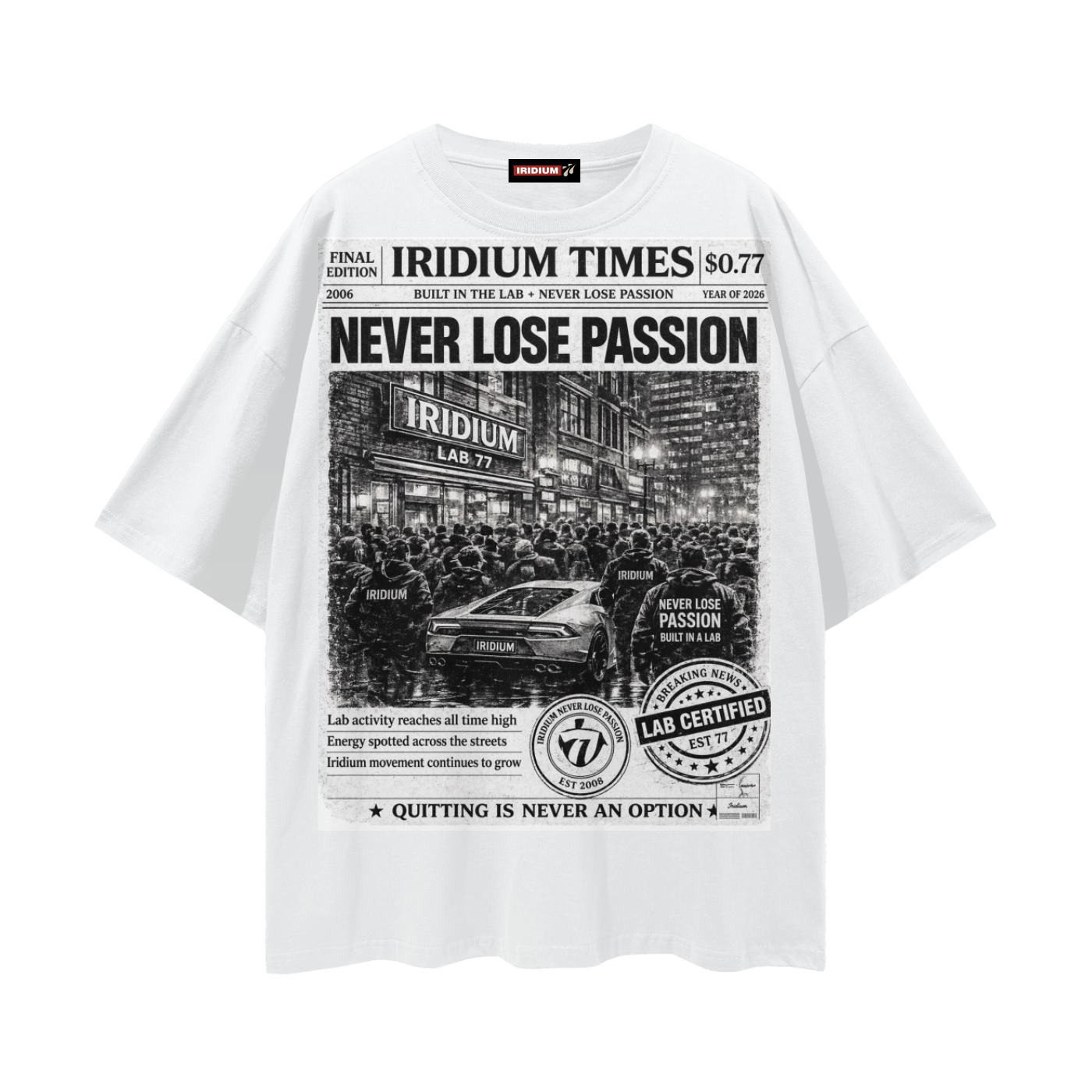 Breaking News Loose Drop Shoulder T-Shirt