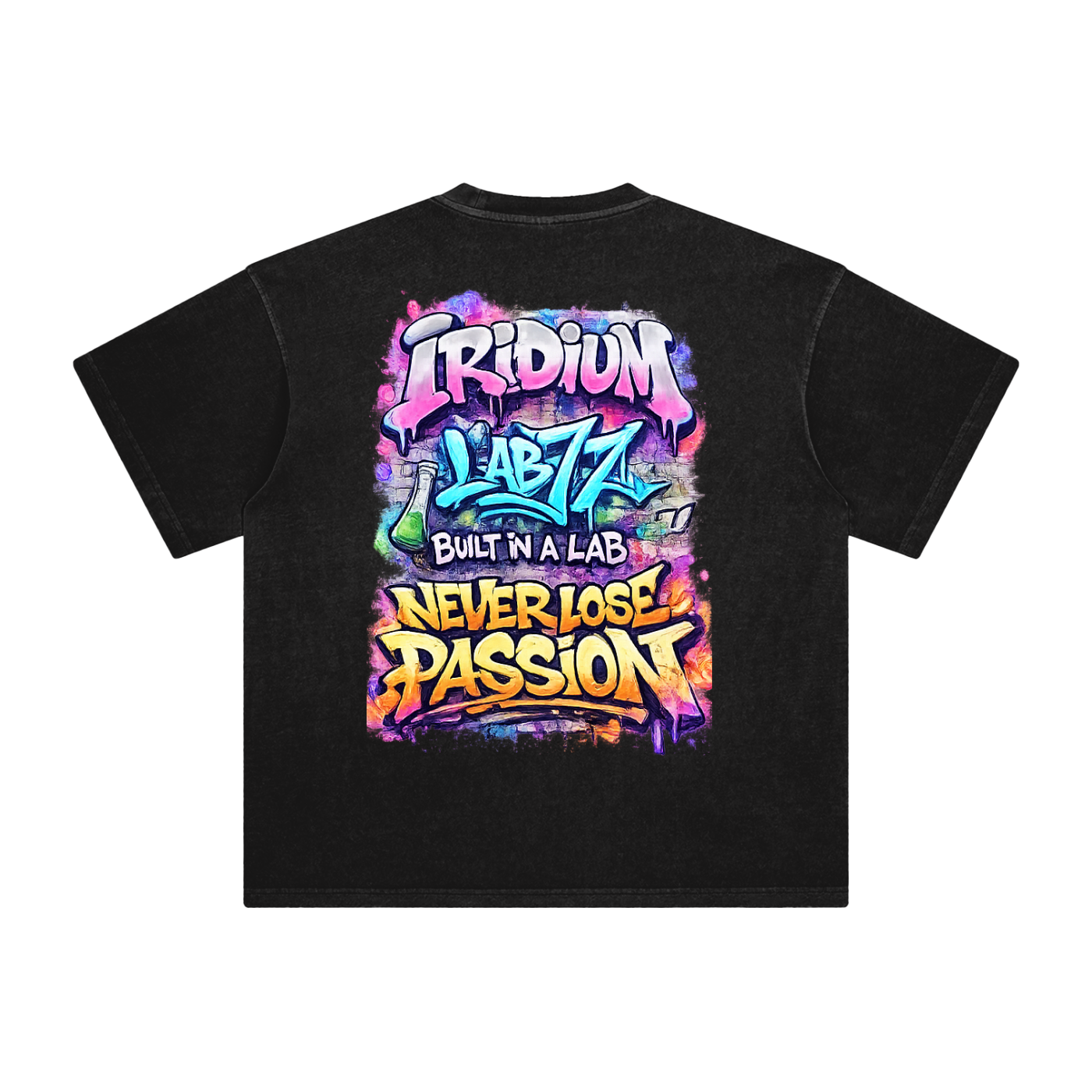 Graffiti Enzyme Washed T-Shirt