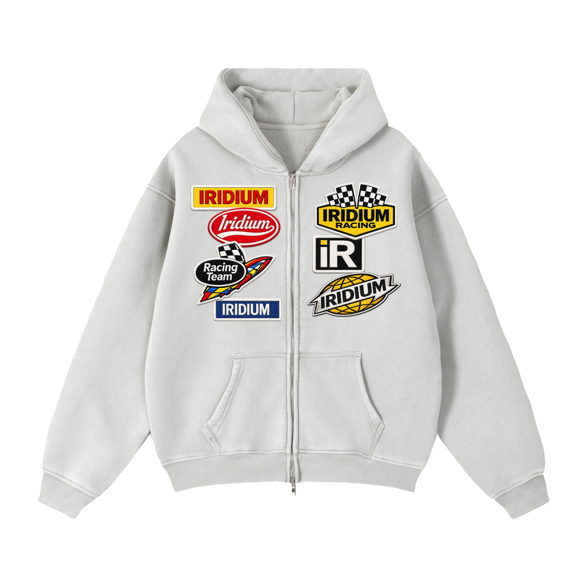 Iridium Racer Boxy Zip Hoodie