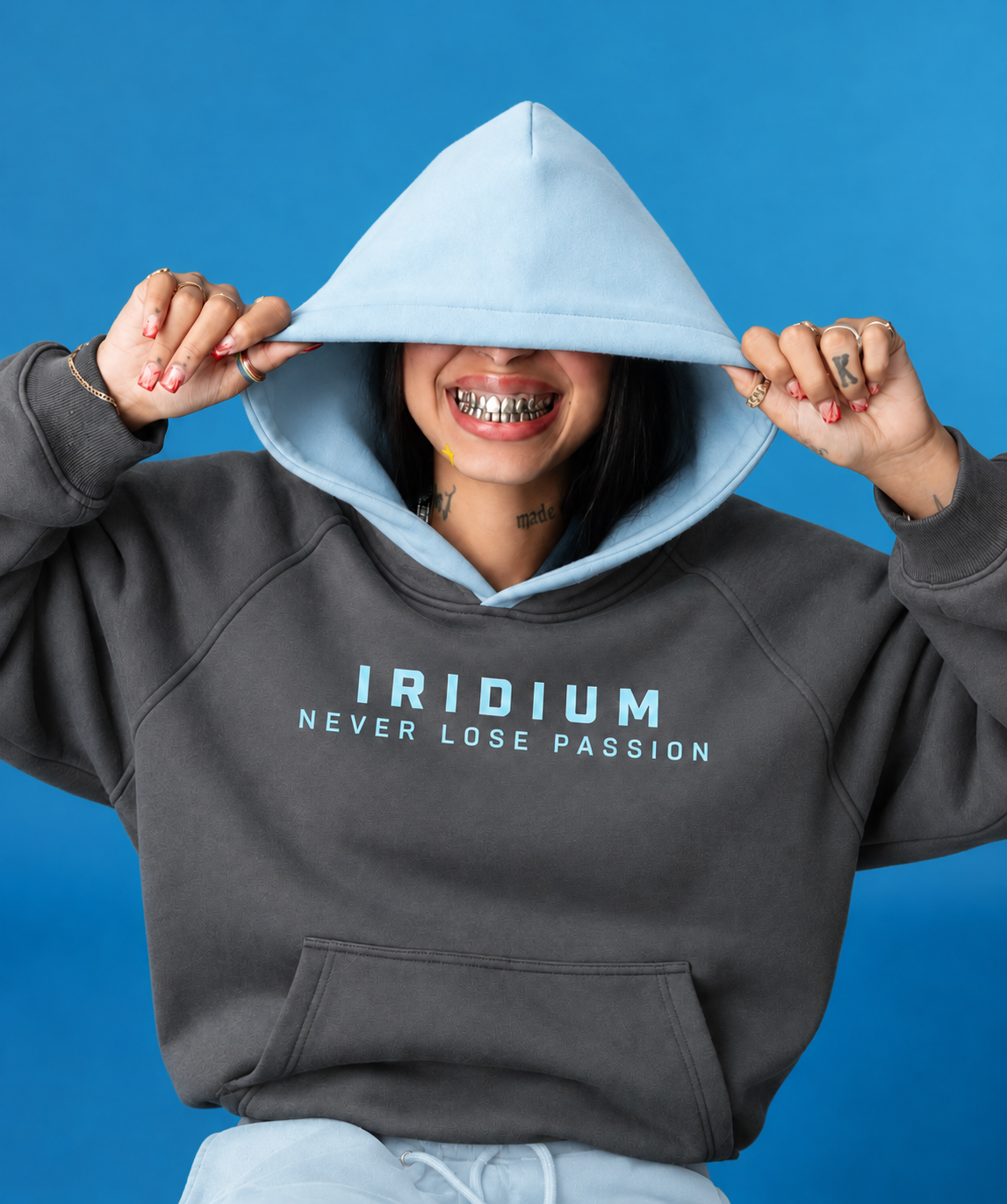 NLP Fleece Raglan Color Block Hoodie