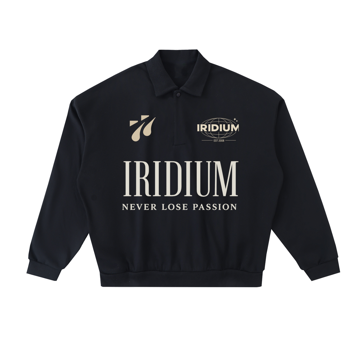 Iridium Fleece Polo Sweatshirt