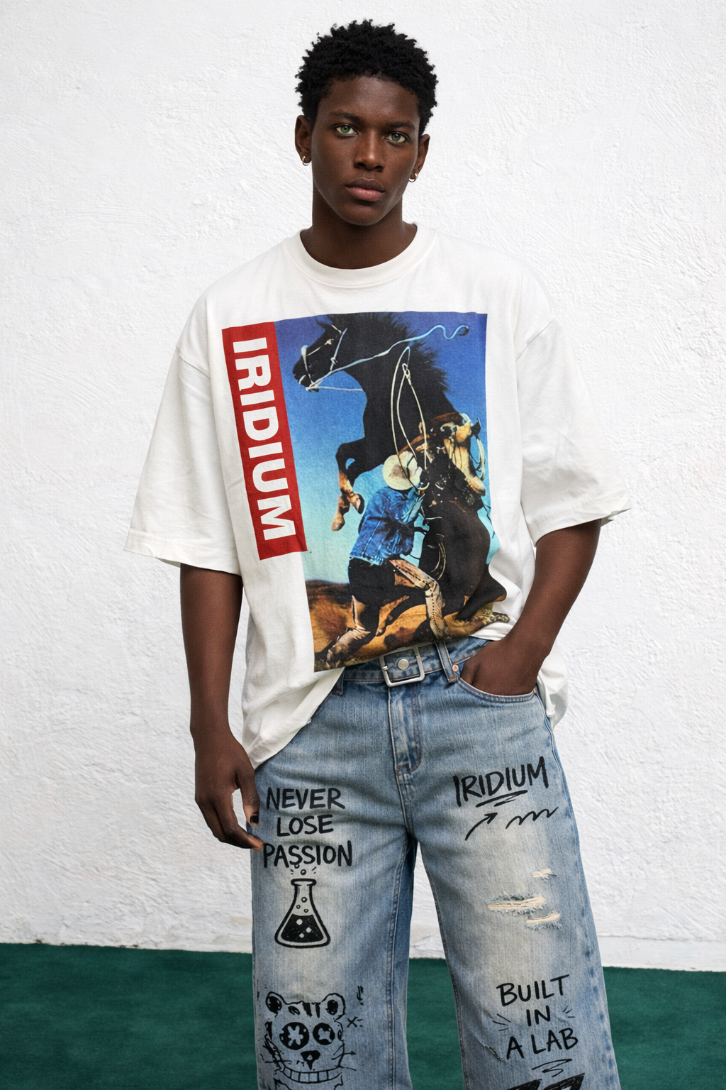 Pressure Again Vintage-Washed Distressed Denim Jeans