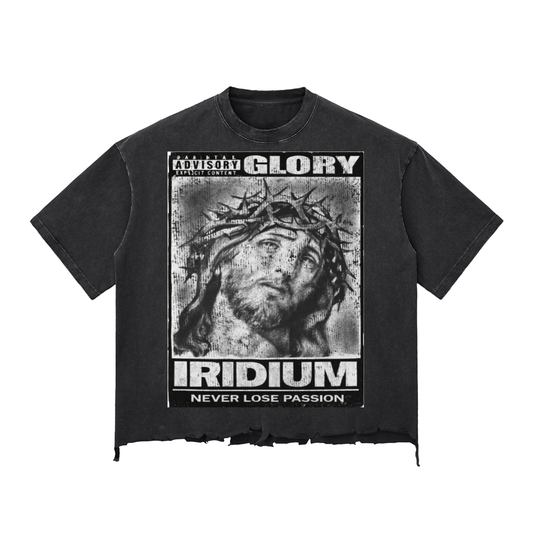 Bless Our Youth Wash Raw-Hem Boxy T-shirt