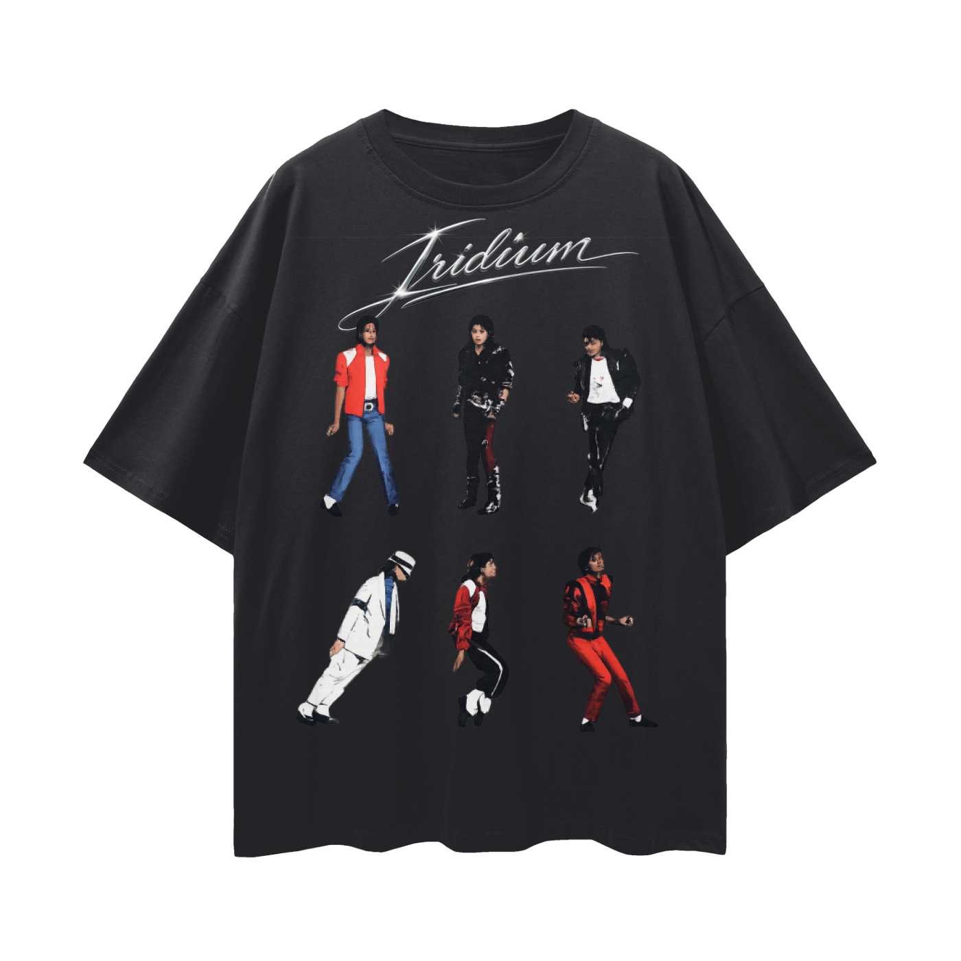 MJ BLACK Loose Drop Shoulder T-Shirt