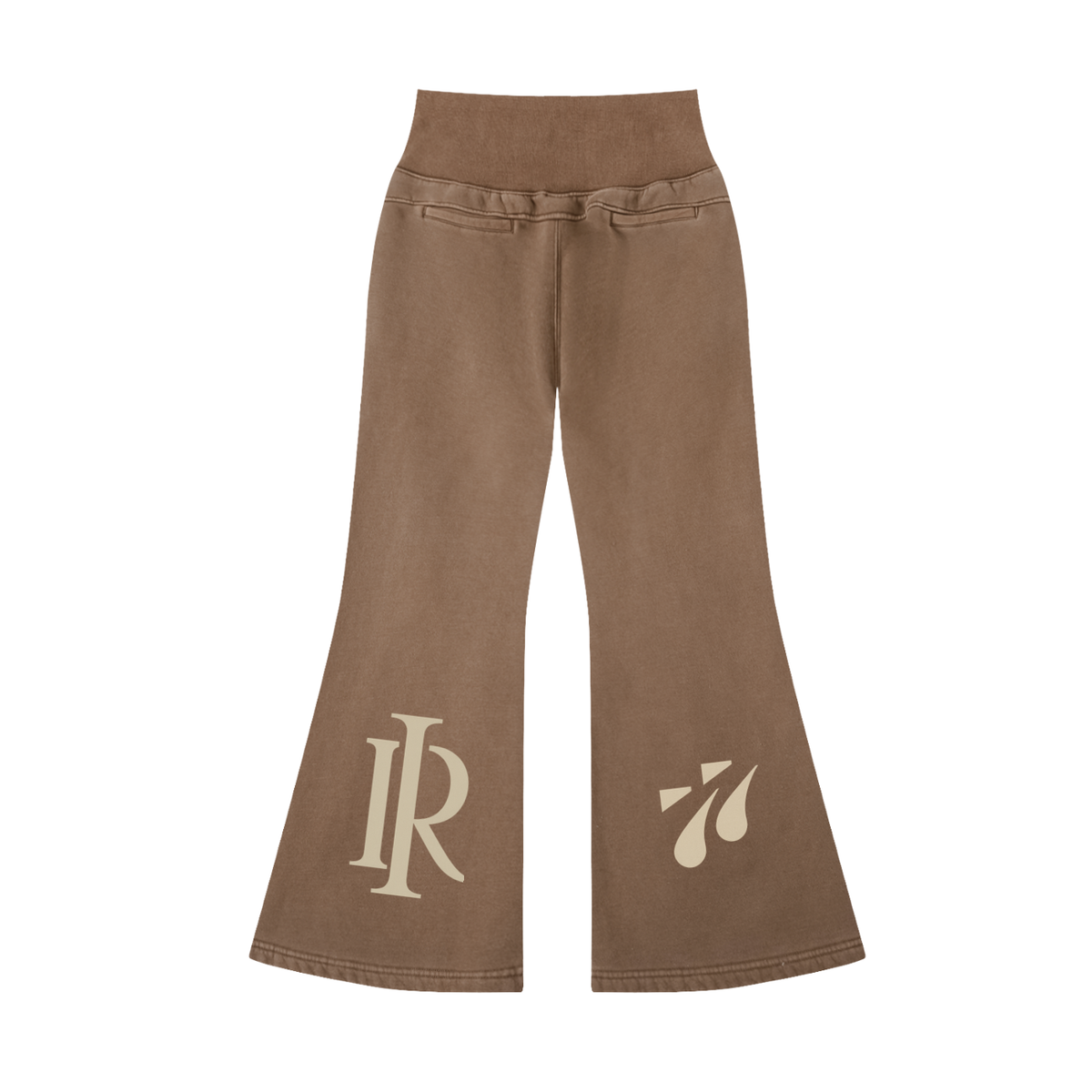 My Boo Vintage-Washed Flared Fleece Pants