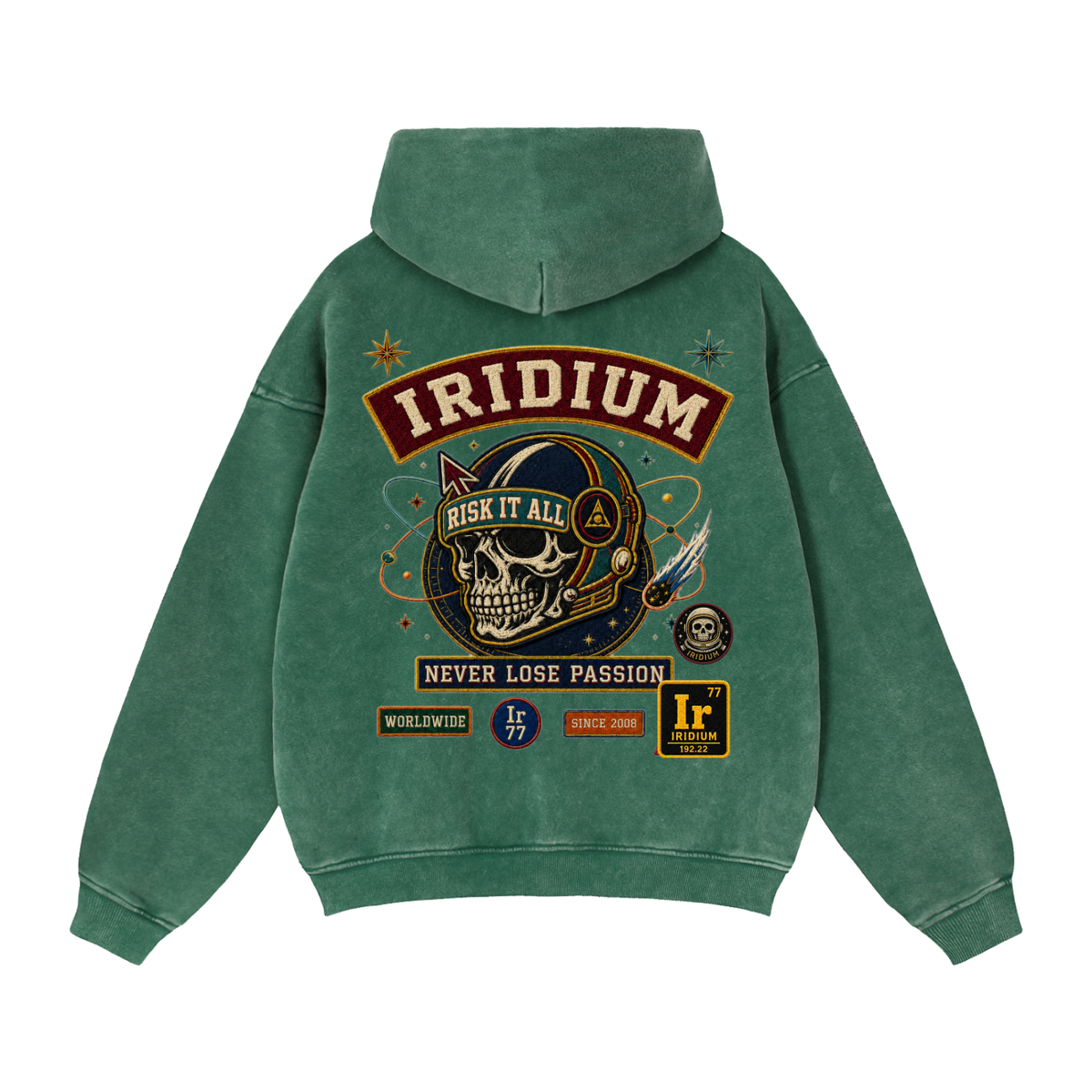 Iridium 77 Varsity Zip Hoodie