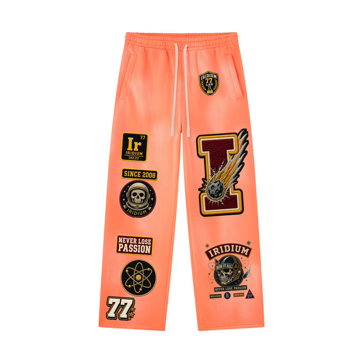 Iridium 77 Varsity Wide-Leg Sweatpants