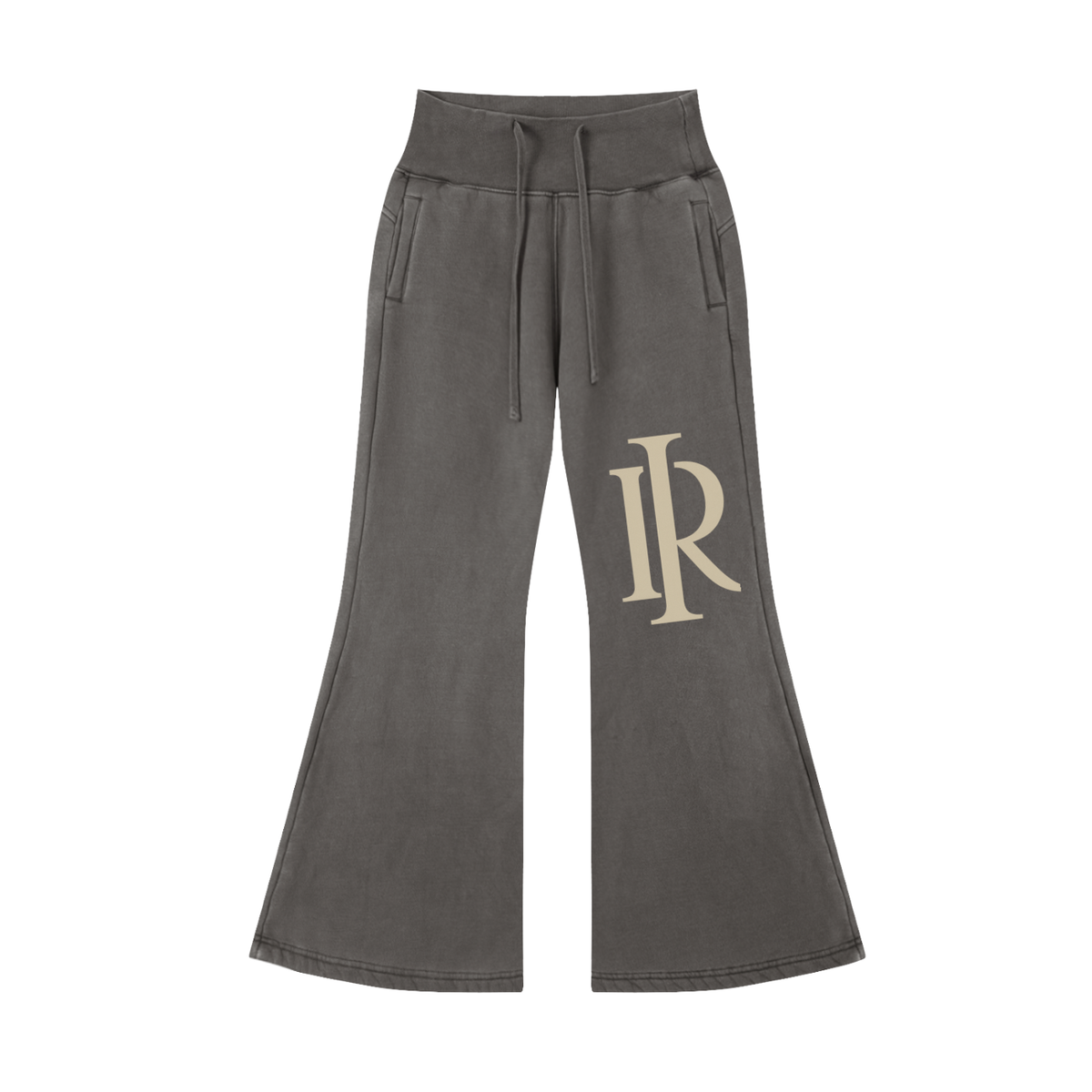 My Boo Vintage-Washed Flared Fleece Pants