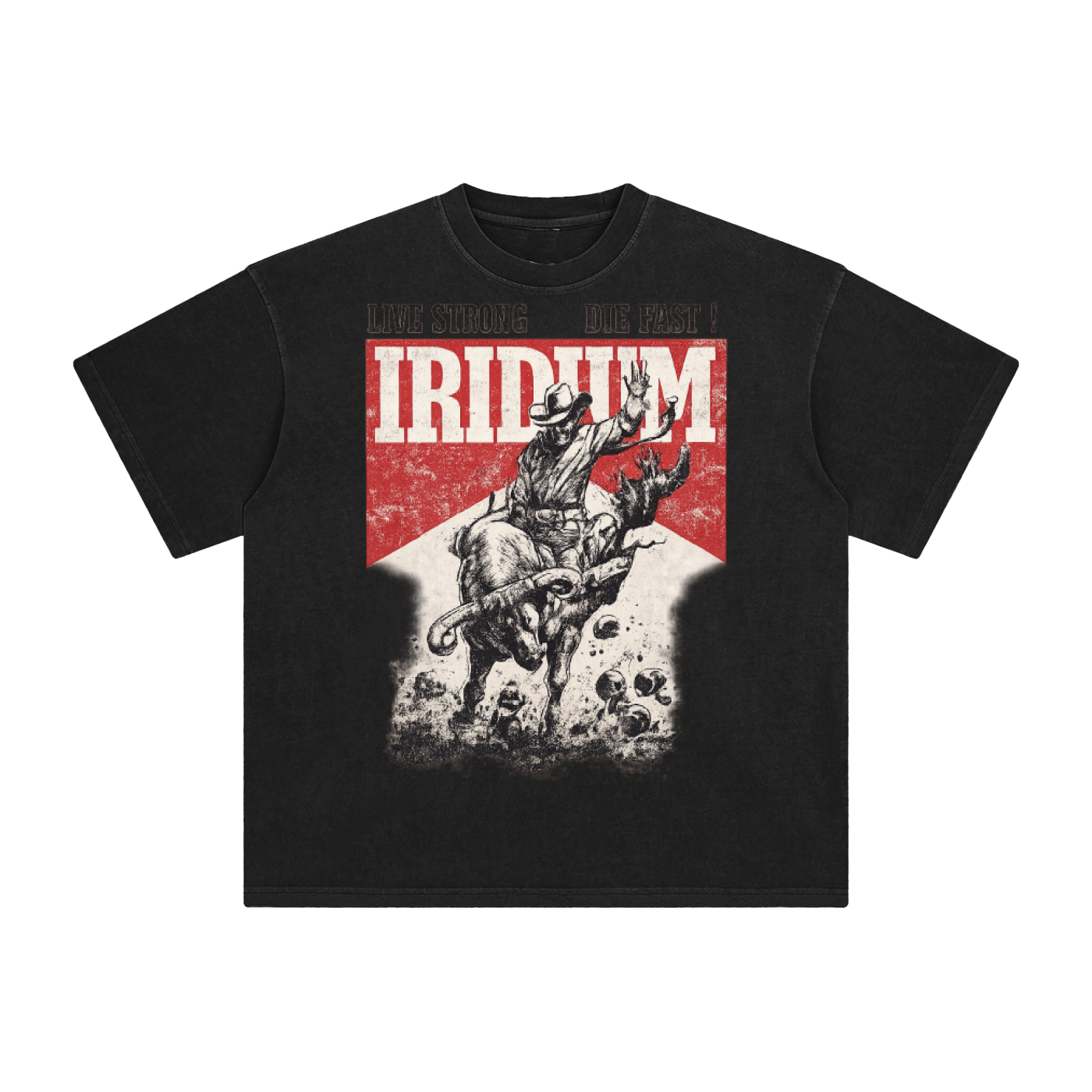 BUll RIDE Washed T-Shirt