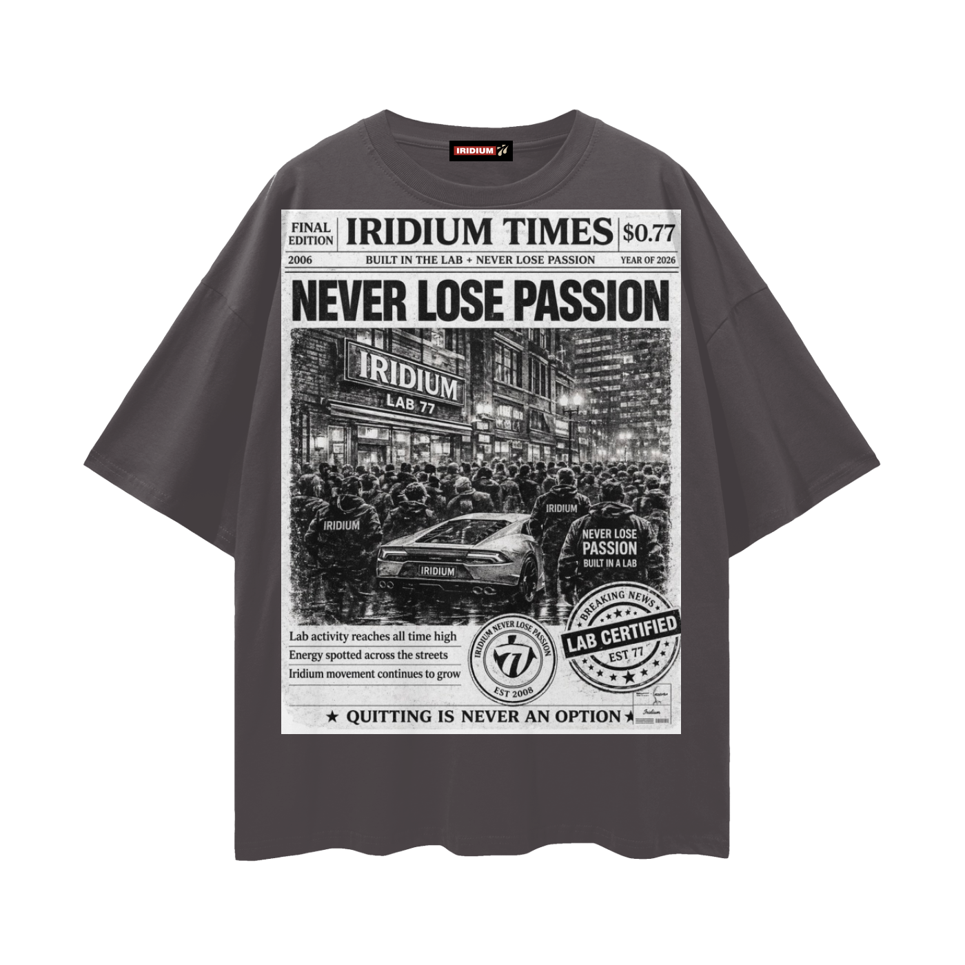 Breaking News Loose Drop Shoulder T-Shirt