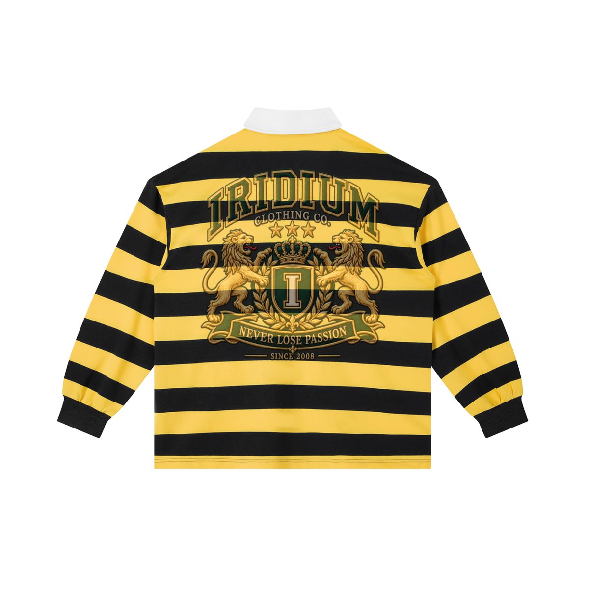 0877  Block Stripe Polo Shirt
