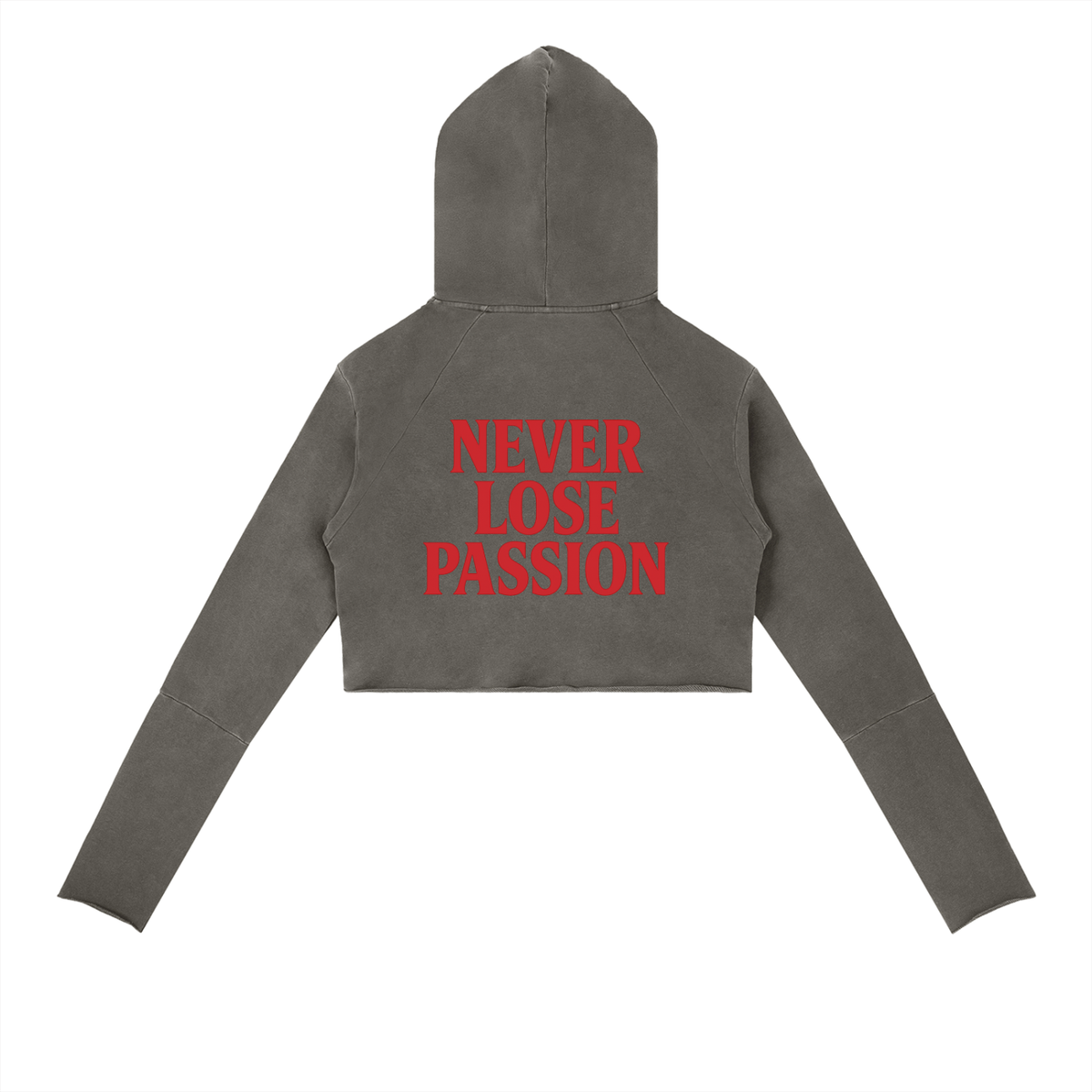 Shawty 77 Vintage-Washed Cropped Hoodie