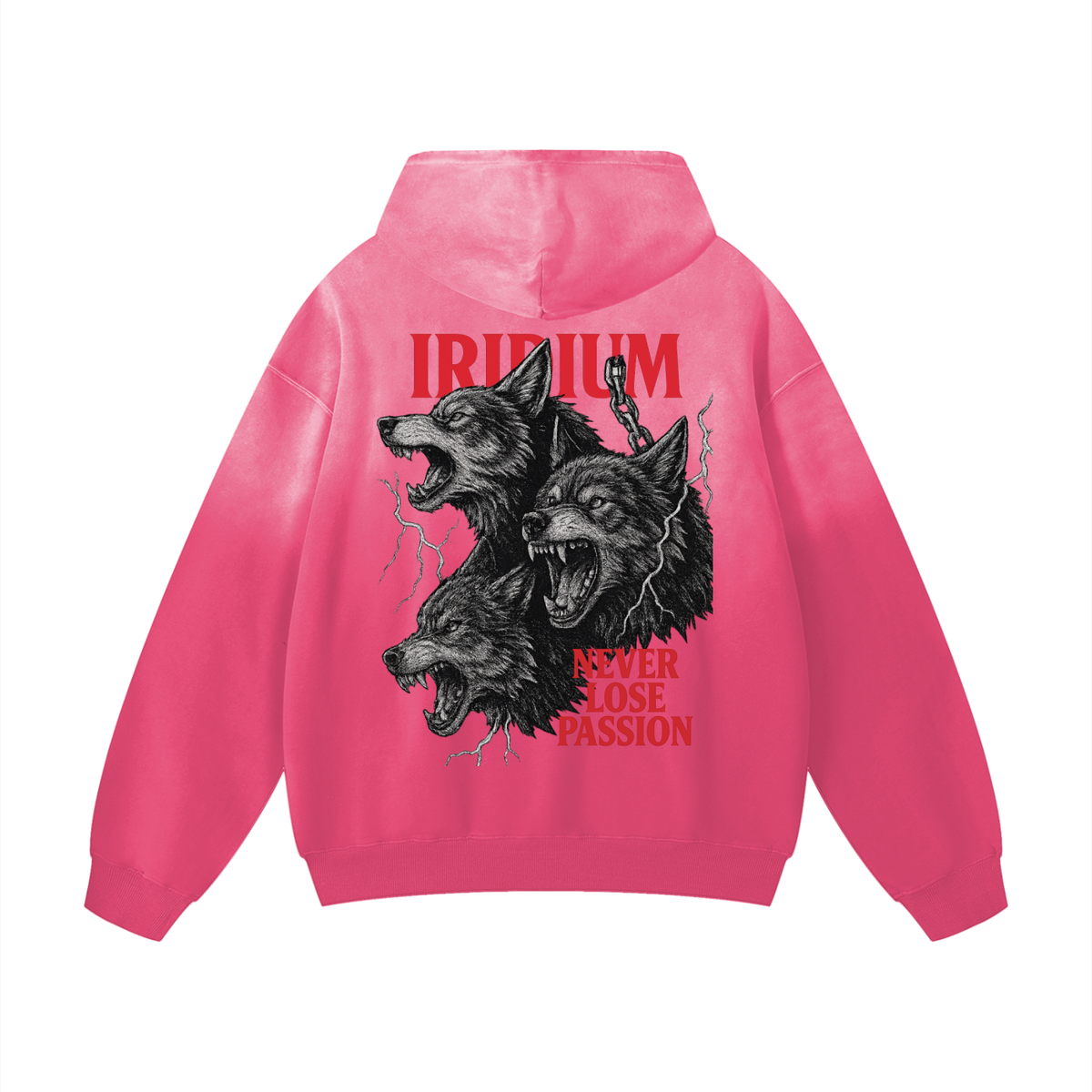 Wolves Sun-Faded Oversized Hoodie