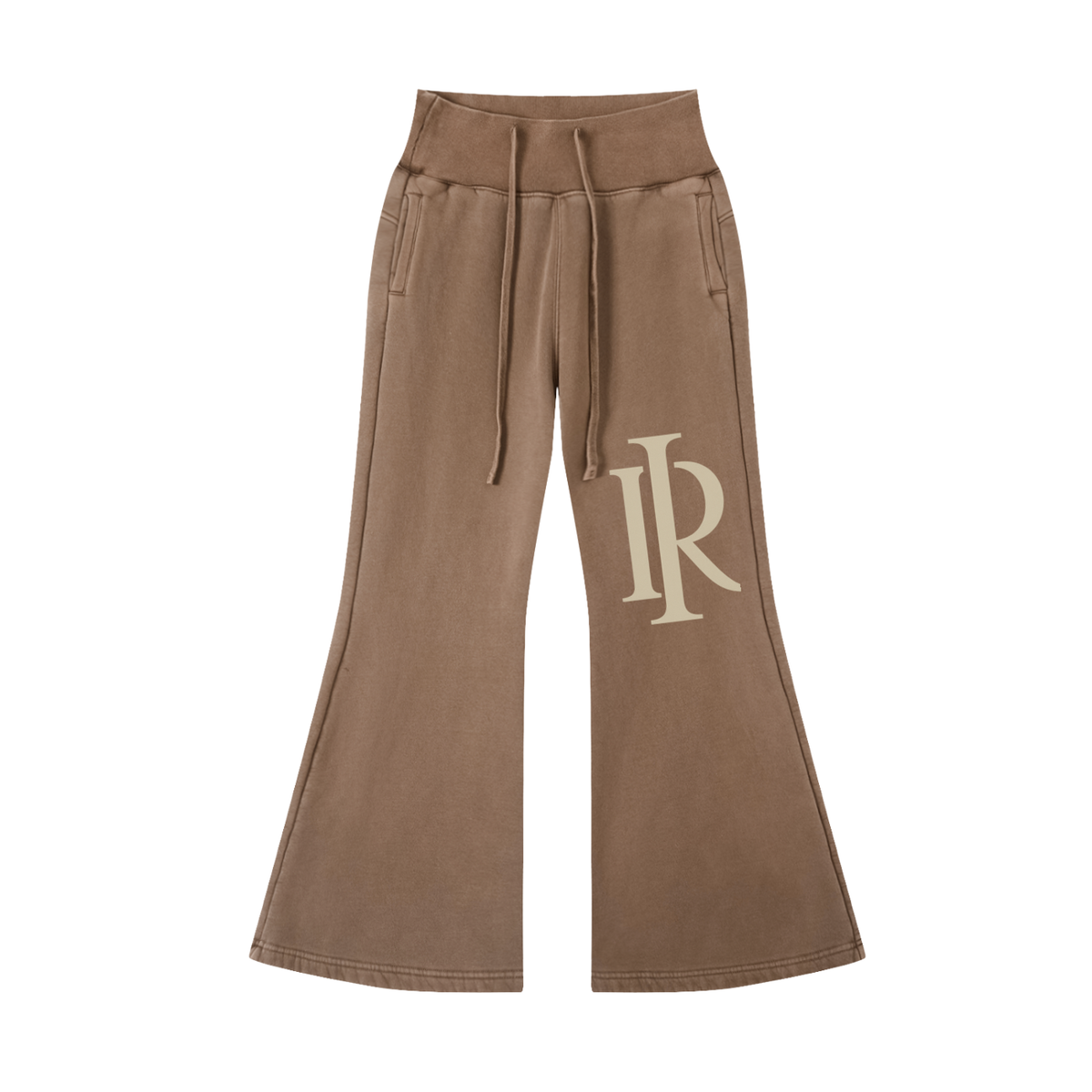 My Boo Vintage-Washed Flared Fleece Pants