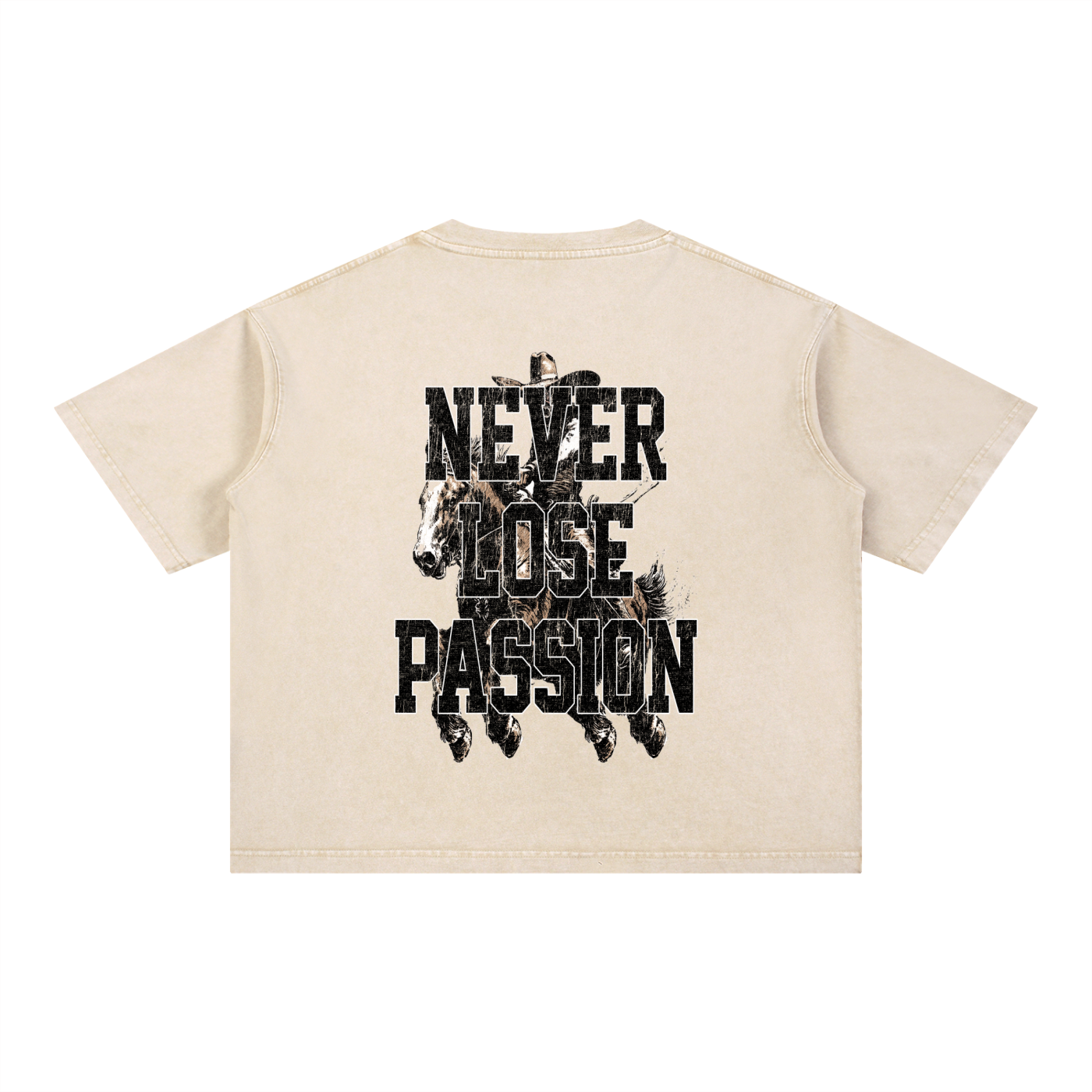 Riders Egde Mineral Wash Boxy Cotton T-Shirt