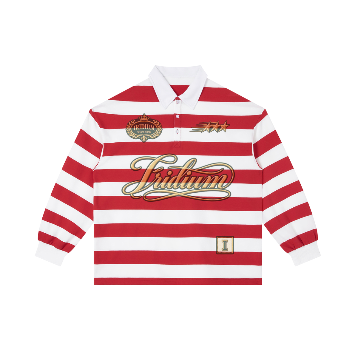 0877  Block Stripe Polo Shirt