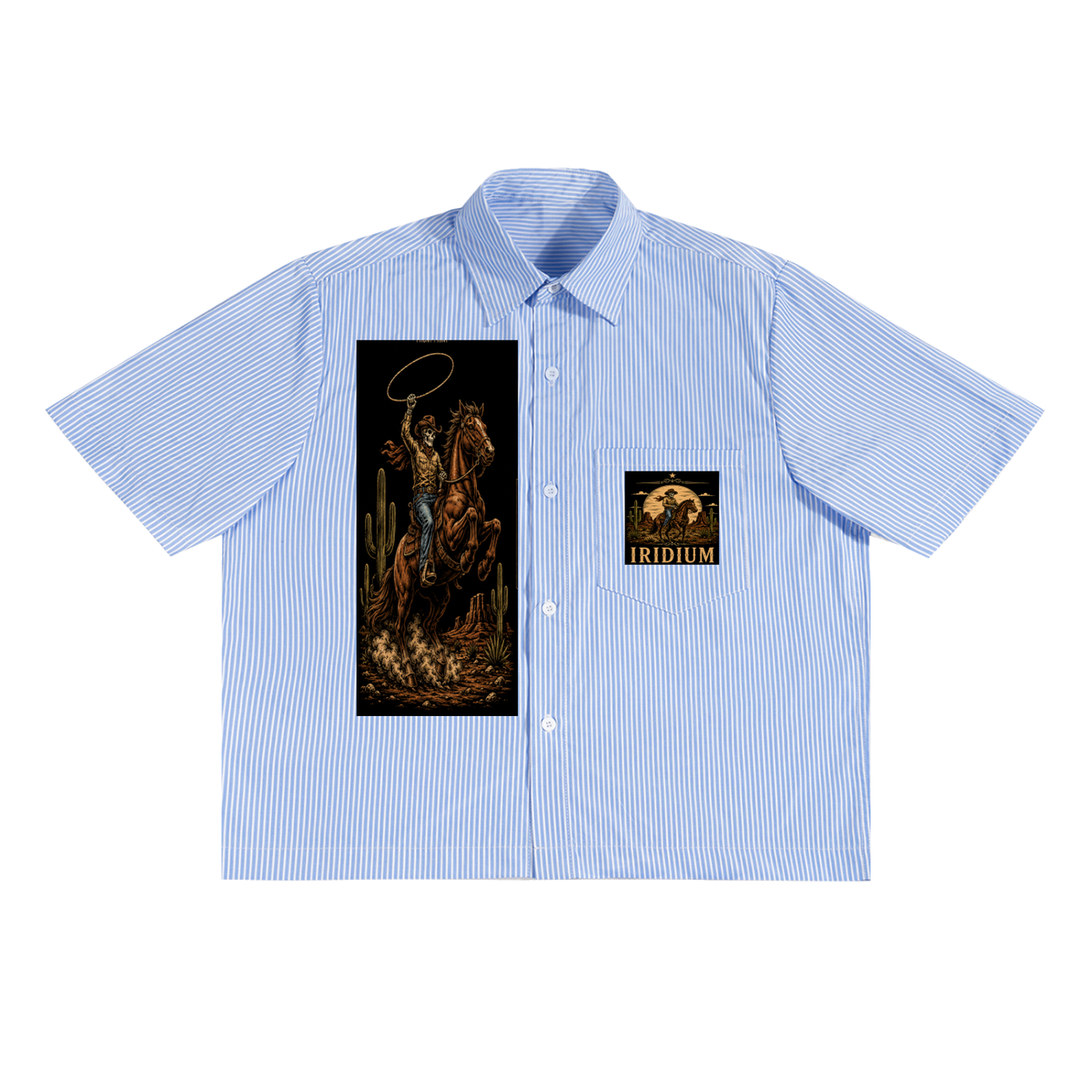 Iridium Inferno Stripe Boxy Shirt