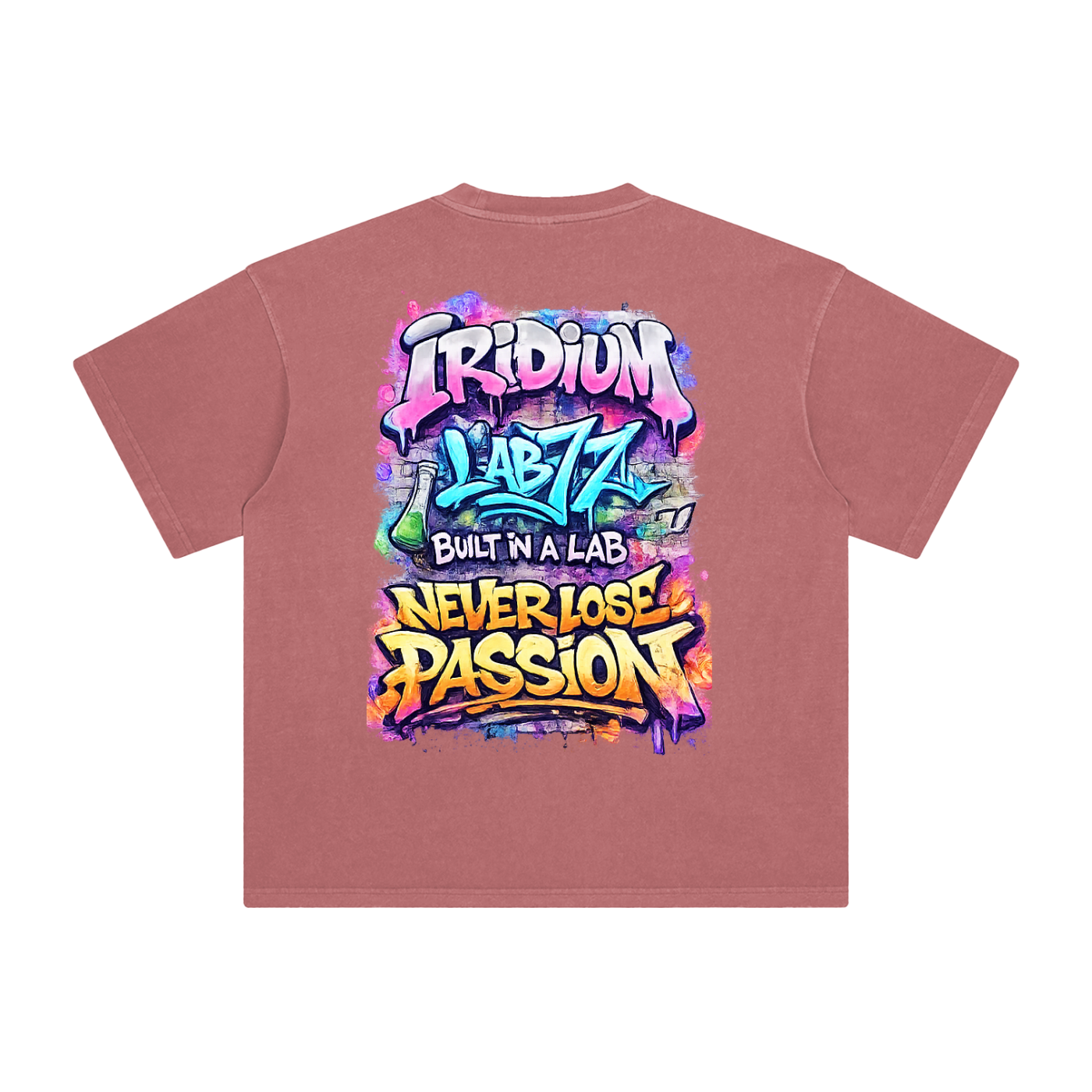 Graffiti Enzyme Washed T-Shirt
