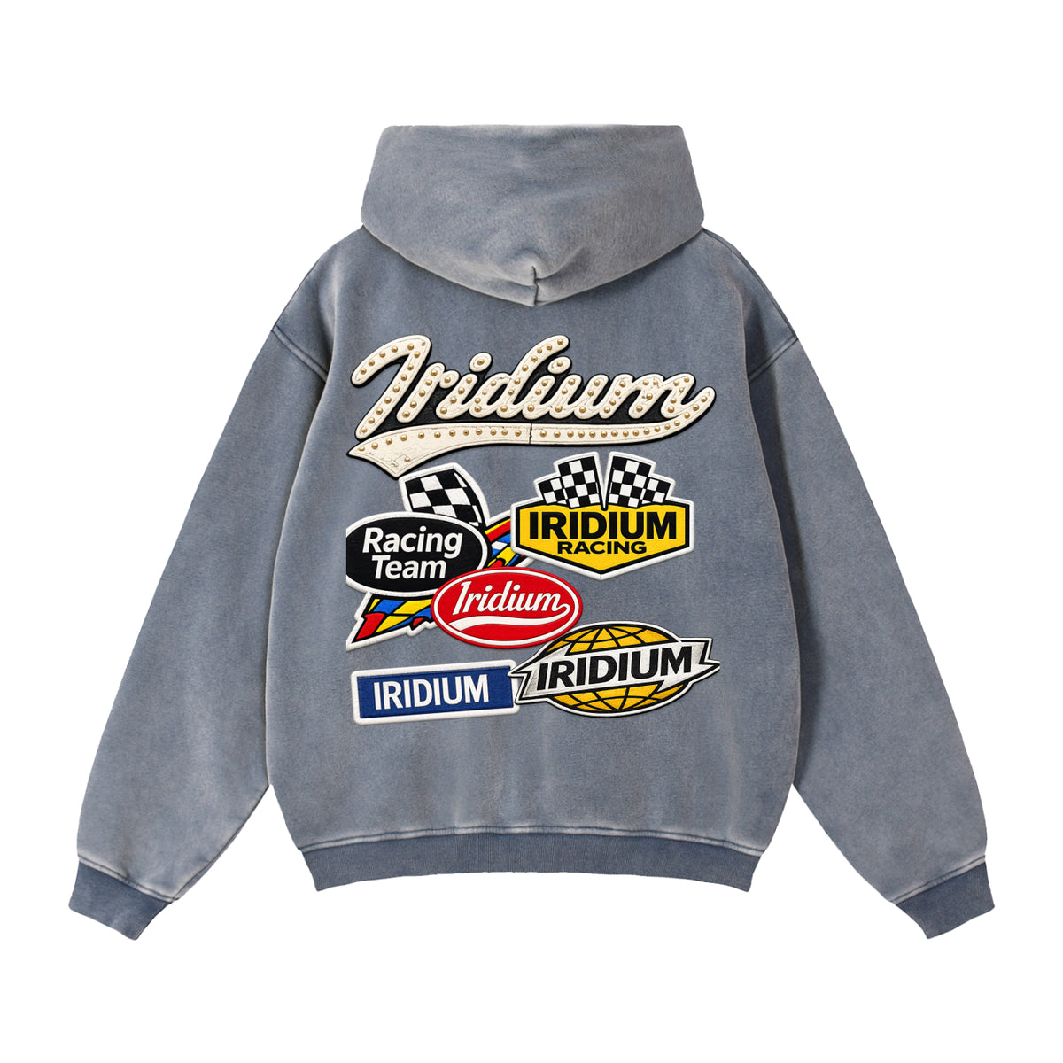 Iridium Racer Boxy Zip Hoodie