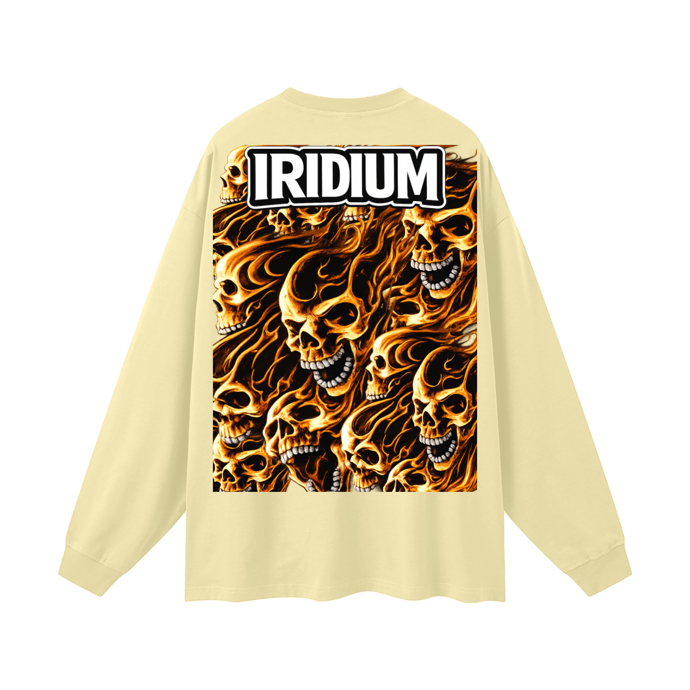 Skull Flame Long Sleeve T-Shirt