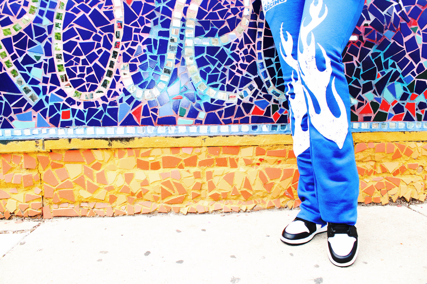 “Royal Blue” Motor Flare Joggers