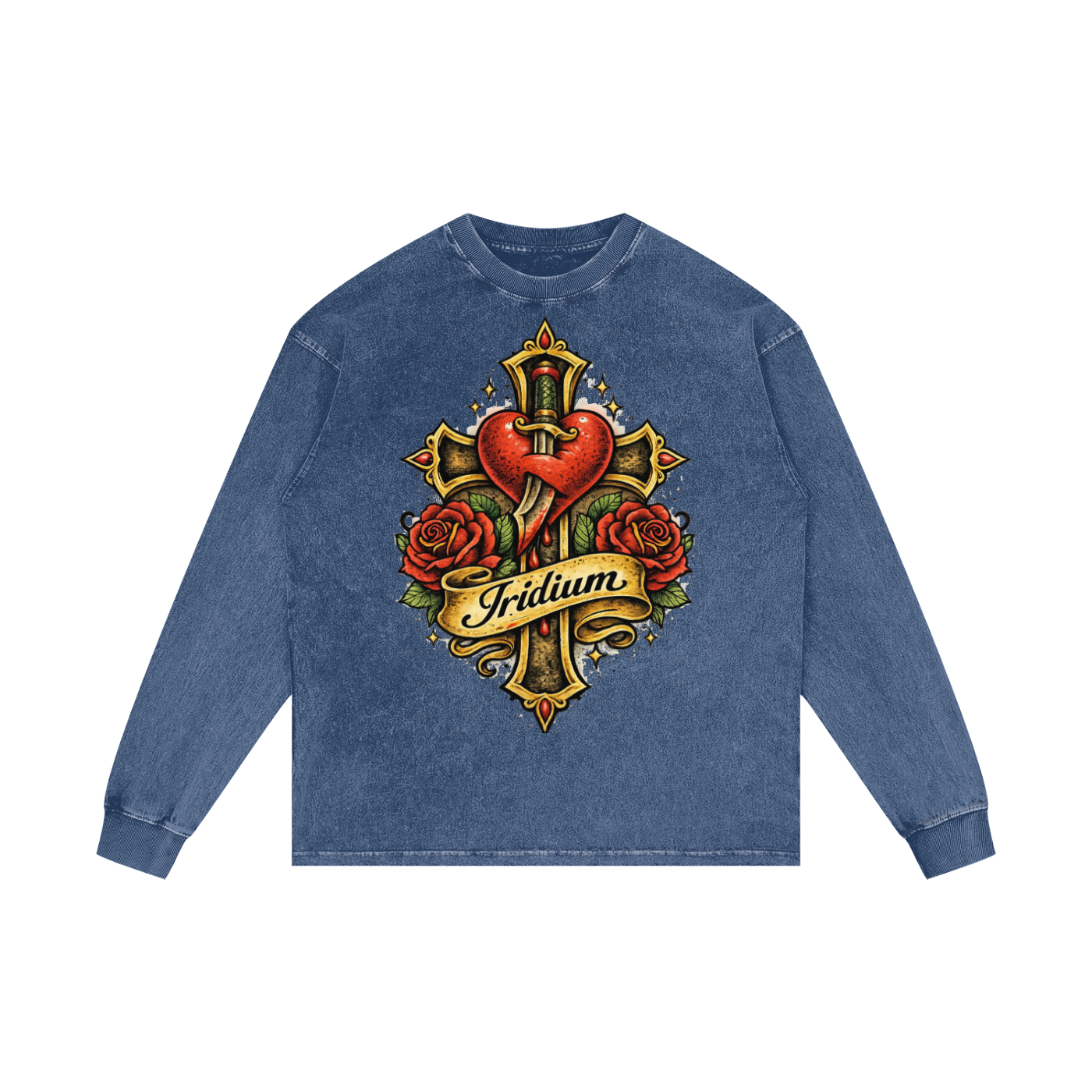 Love Wins Acid Wash Oversize Long Sleeve T-Shirt