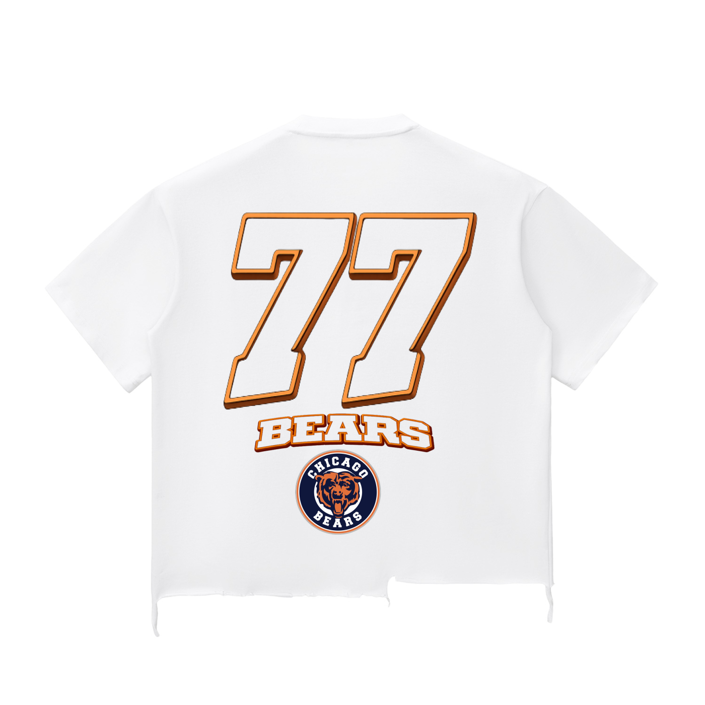 Bear Down  Raw-Hem Boxy T-shirt