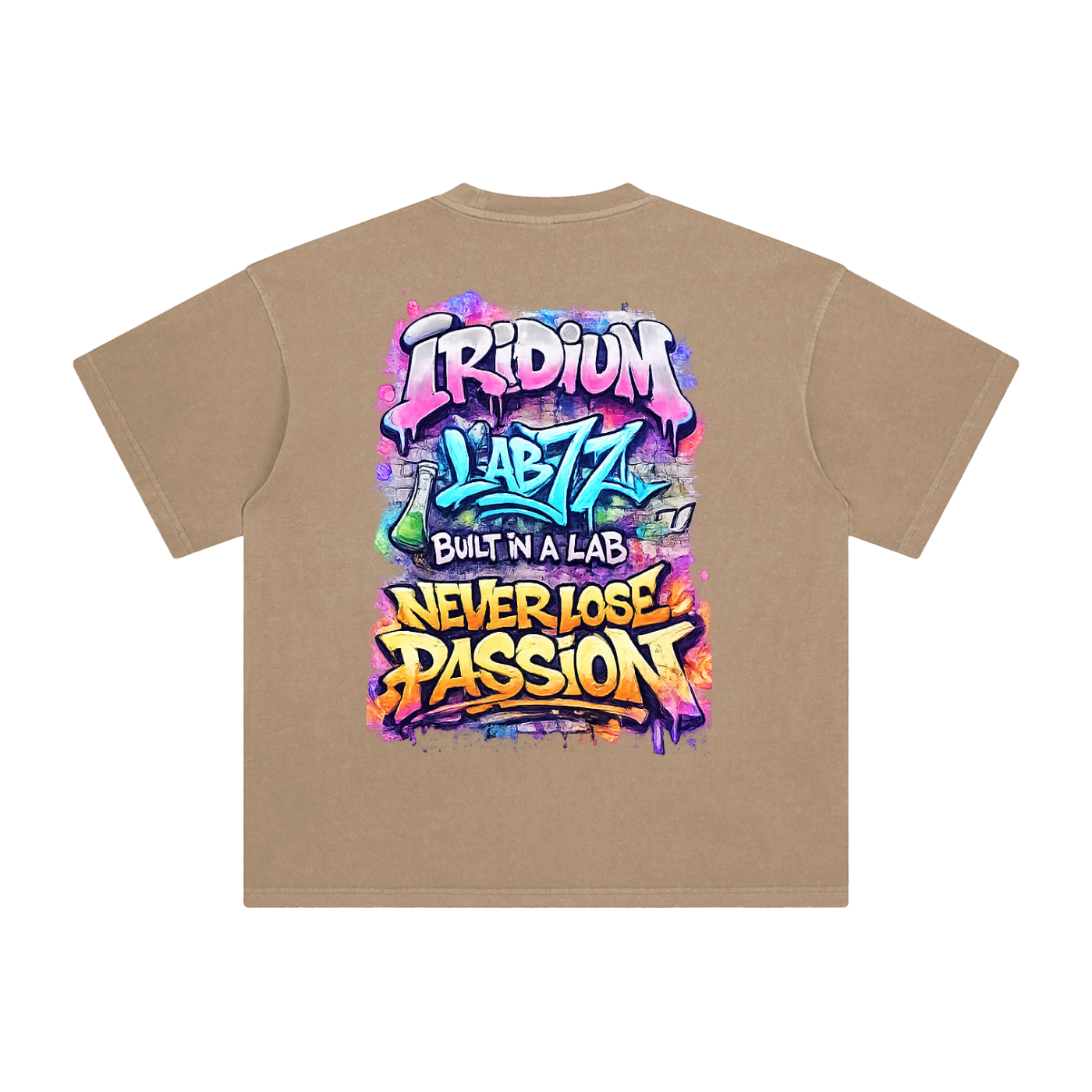 Graffiti Enzyme Washed T-Shirt