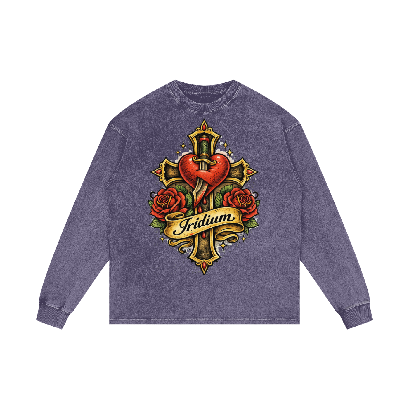 Love Wins Acid Wash Oversize Long Sleeve T-Shirt
