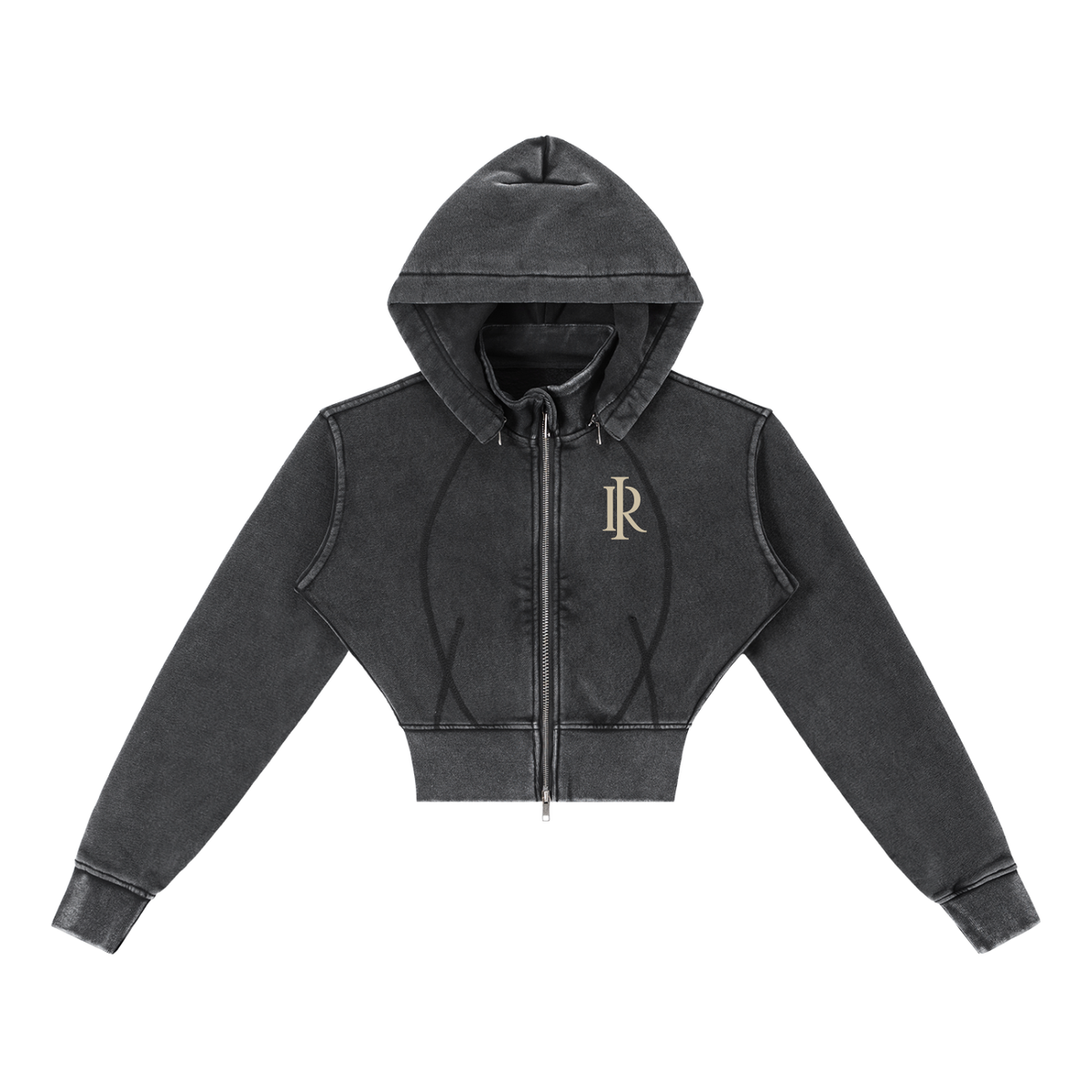 My Boo Washed Cropped Fleece Hoodie