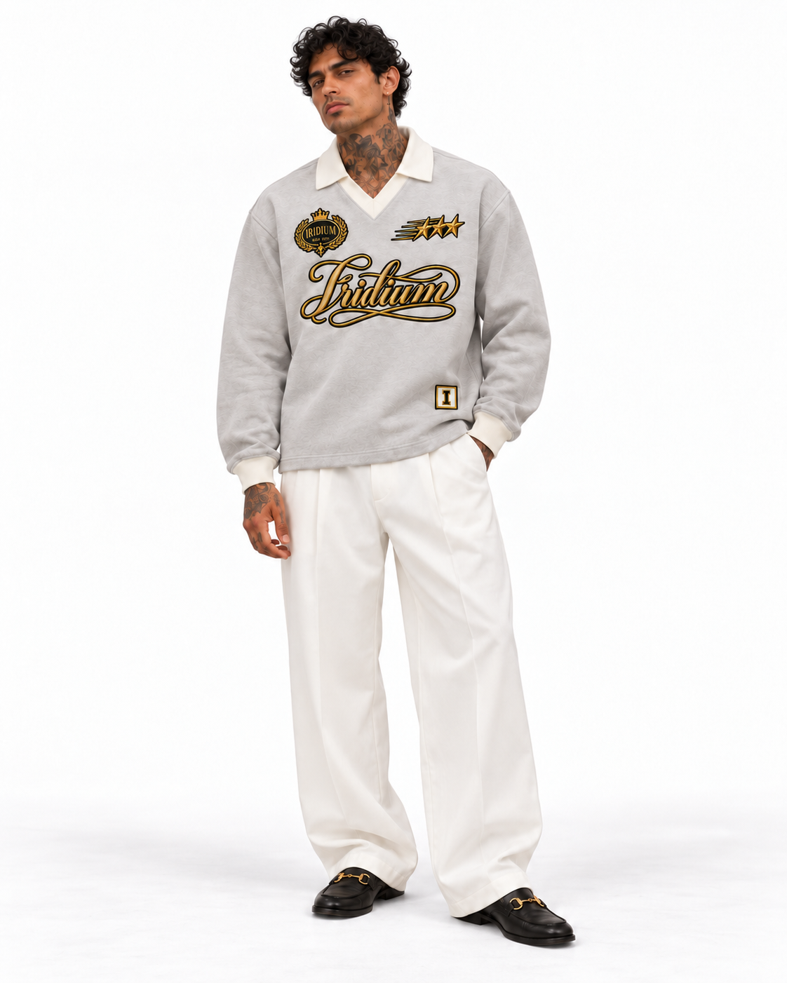 0877 Block Long Sleeve Sweatshirt
