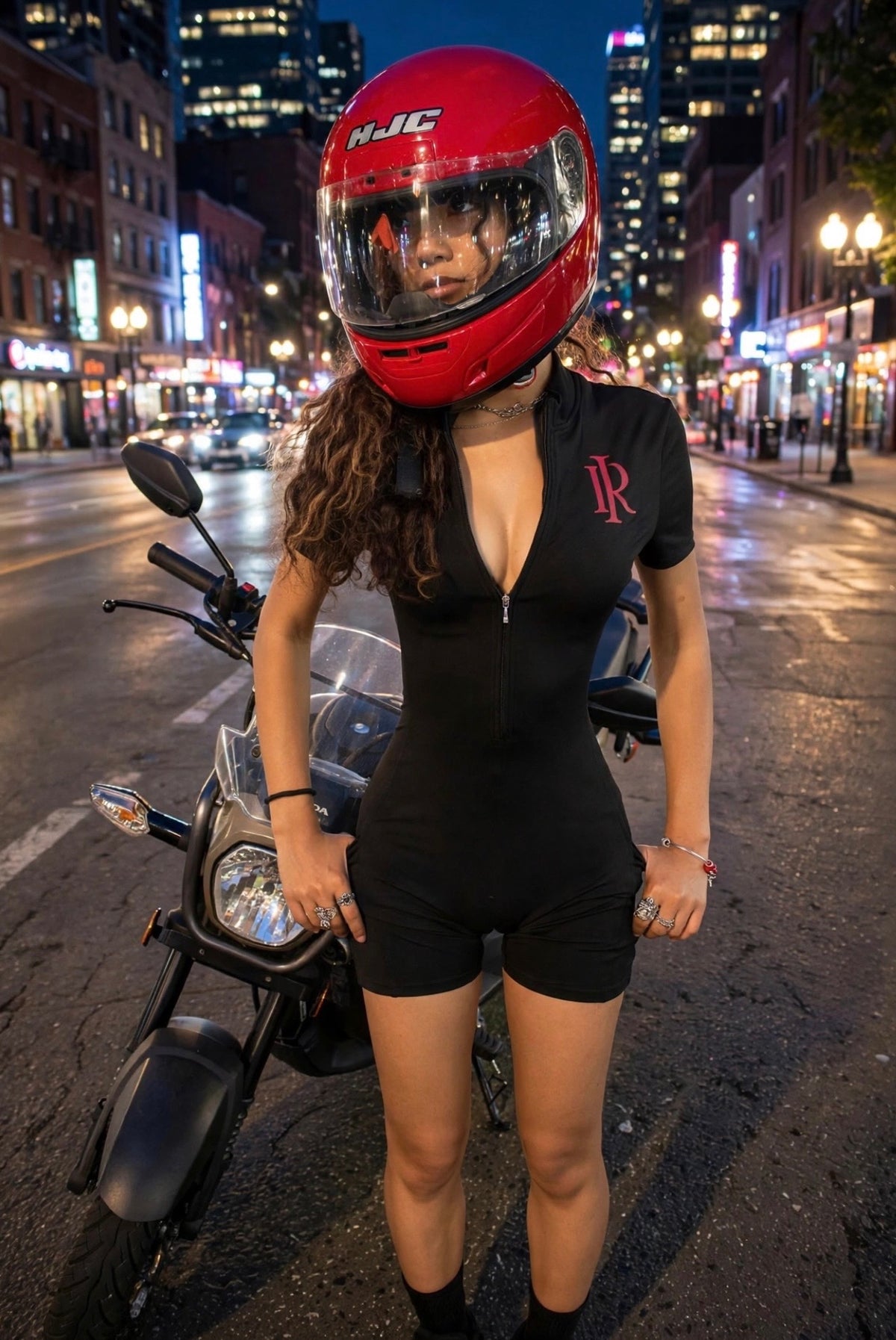 Iridium 77 Quarter-Zip Romper