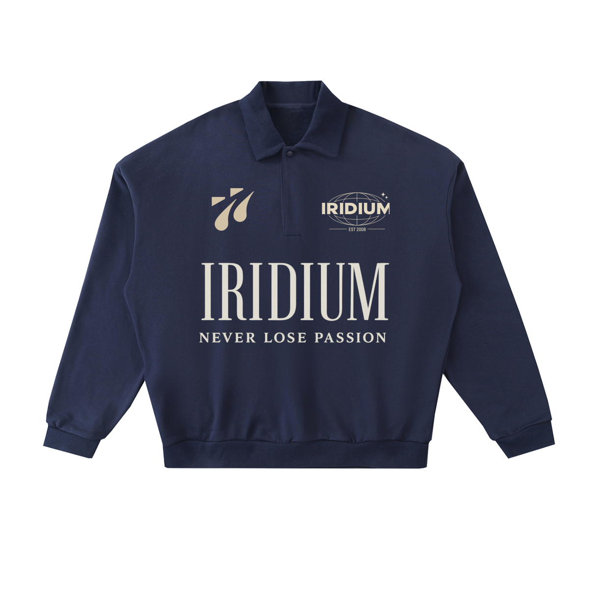 Iridium Fleece Polo Sweatshirt