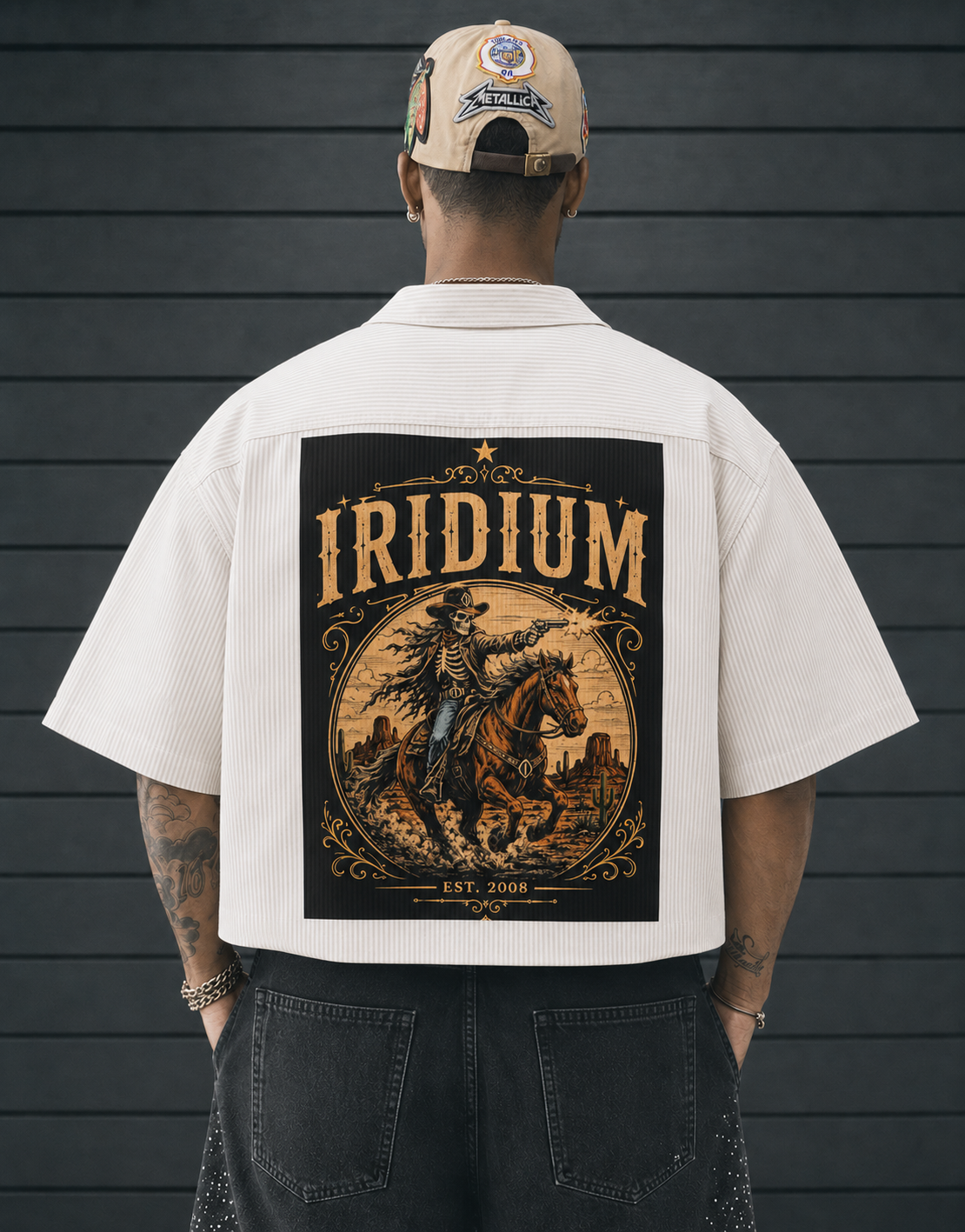 Iridium Inferno Stripe Boxy Shirt
