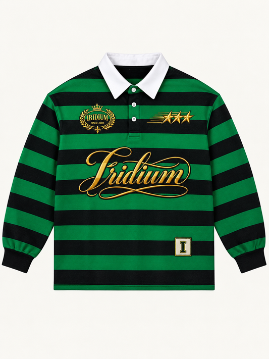 0877  Block Stripe Polo Shirt