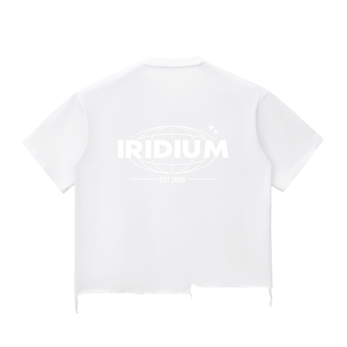 Wolves Stone-Washed Raw-Hem Boxy T-Shirt