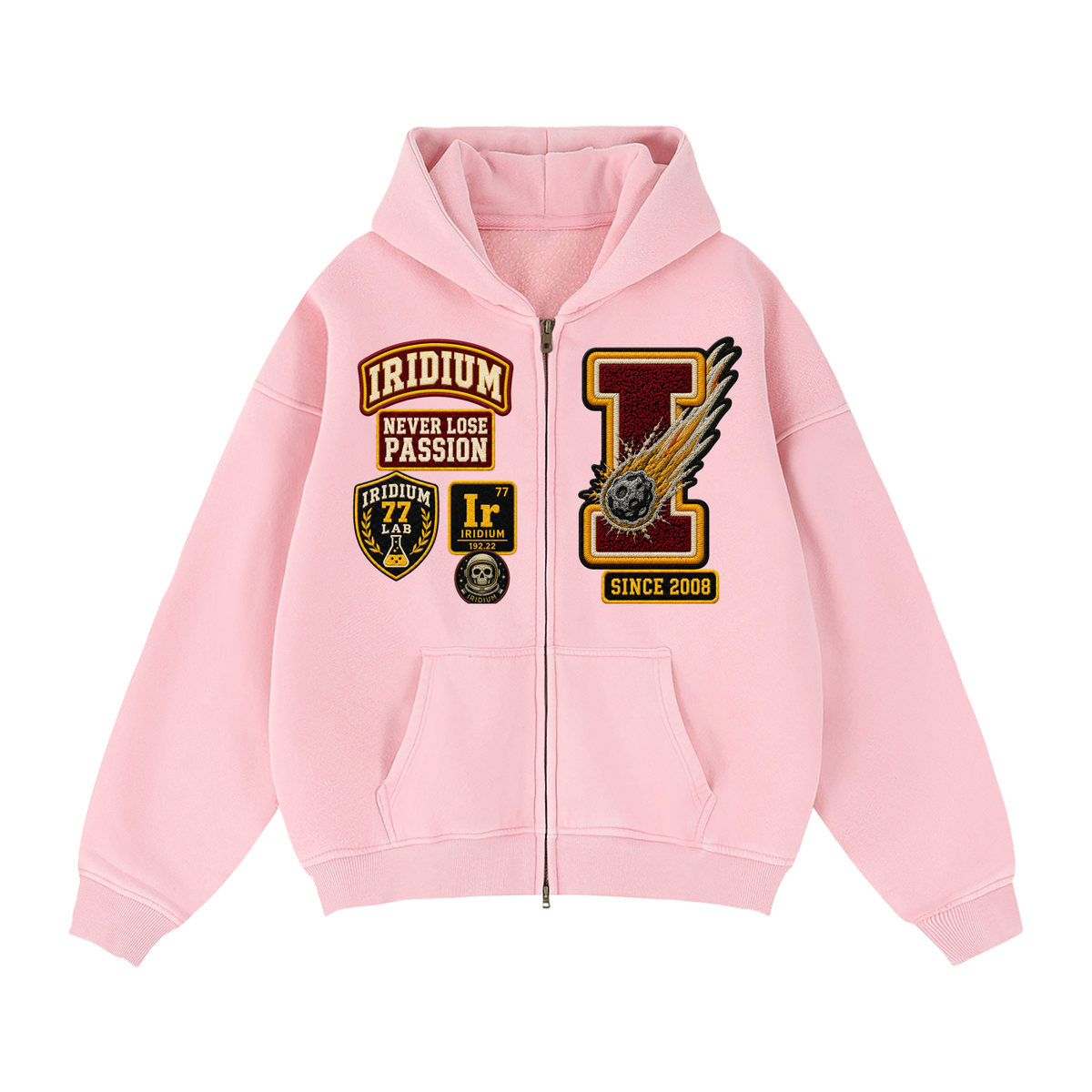 Iridium 77 Varsity Zip Hoodie