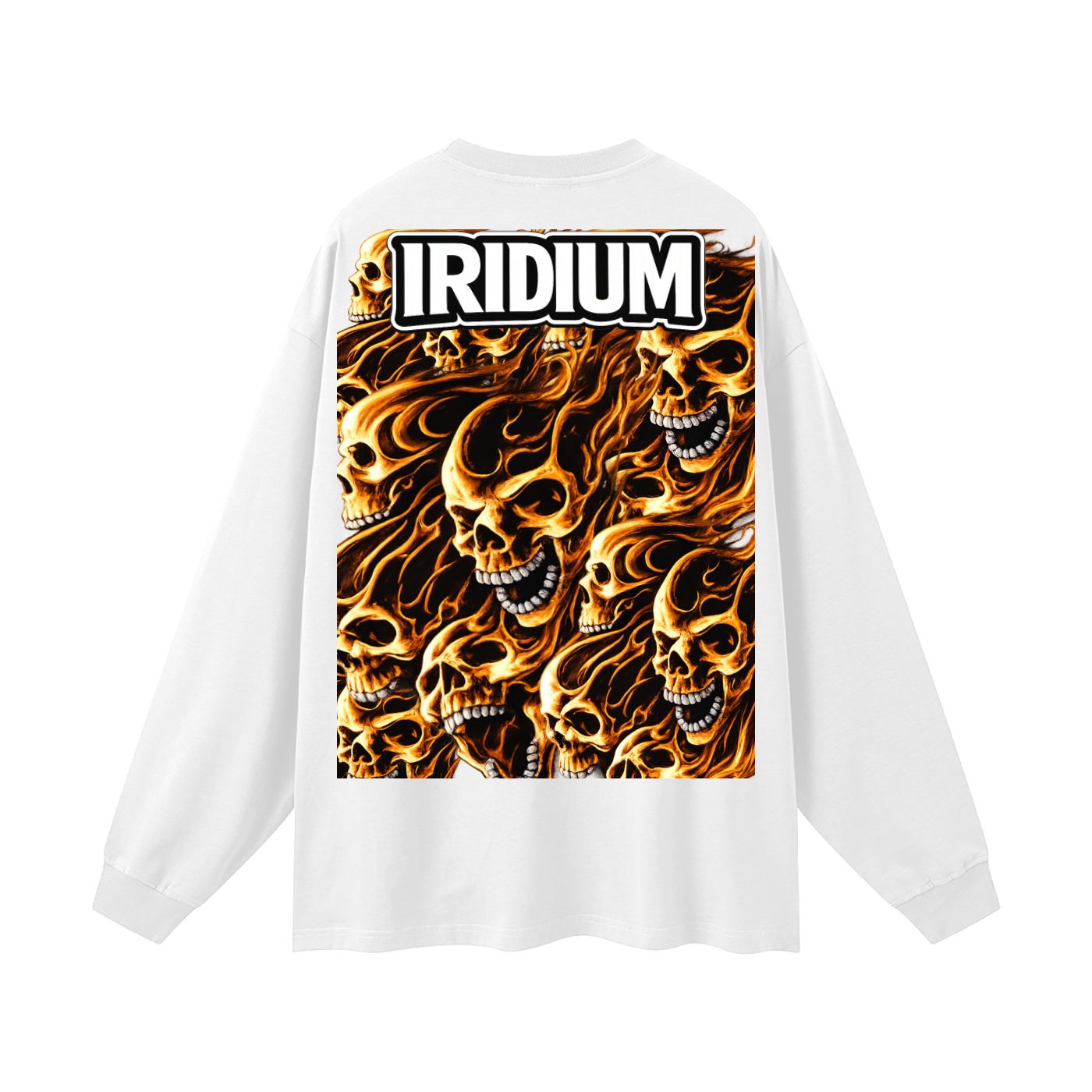 Skull Flame Long Sleeve T-Shirt
