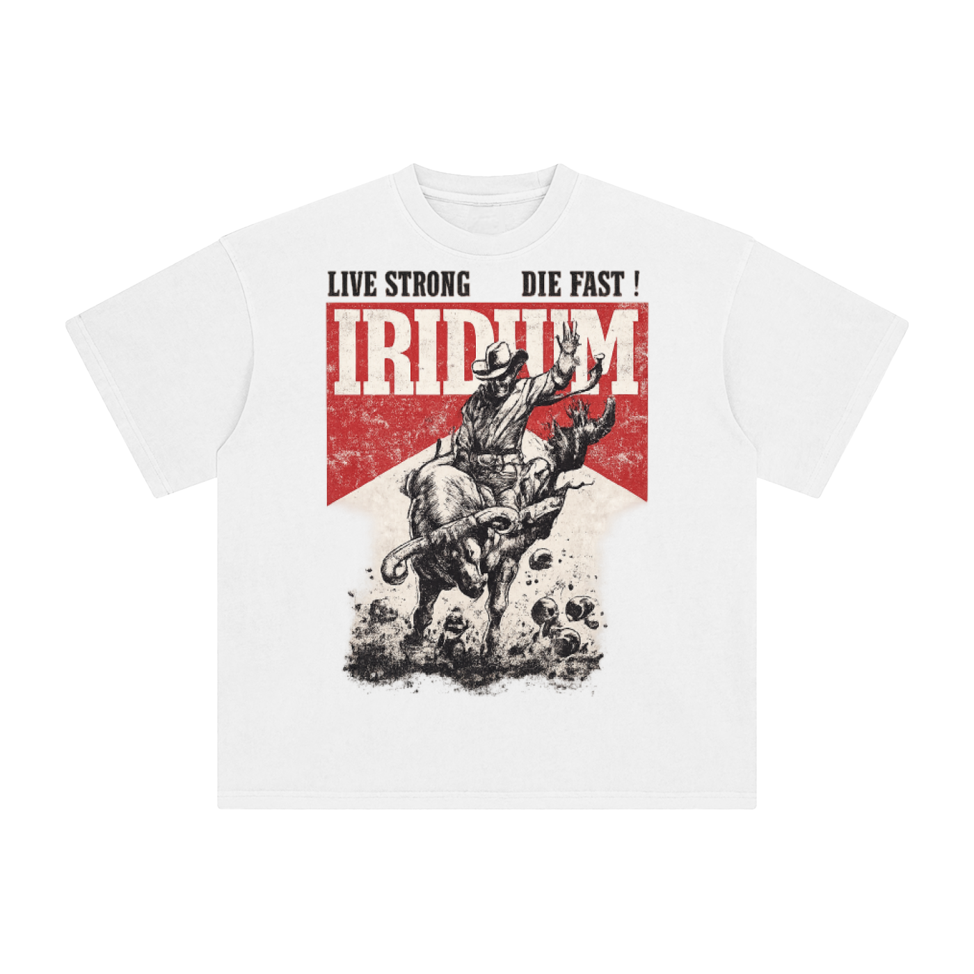 BUll RIDE Washed T-Shirt