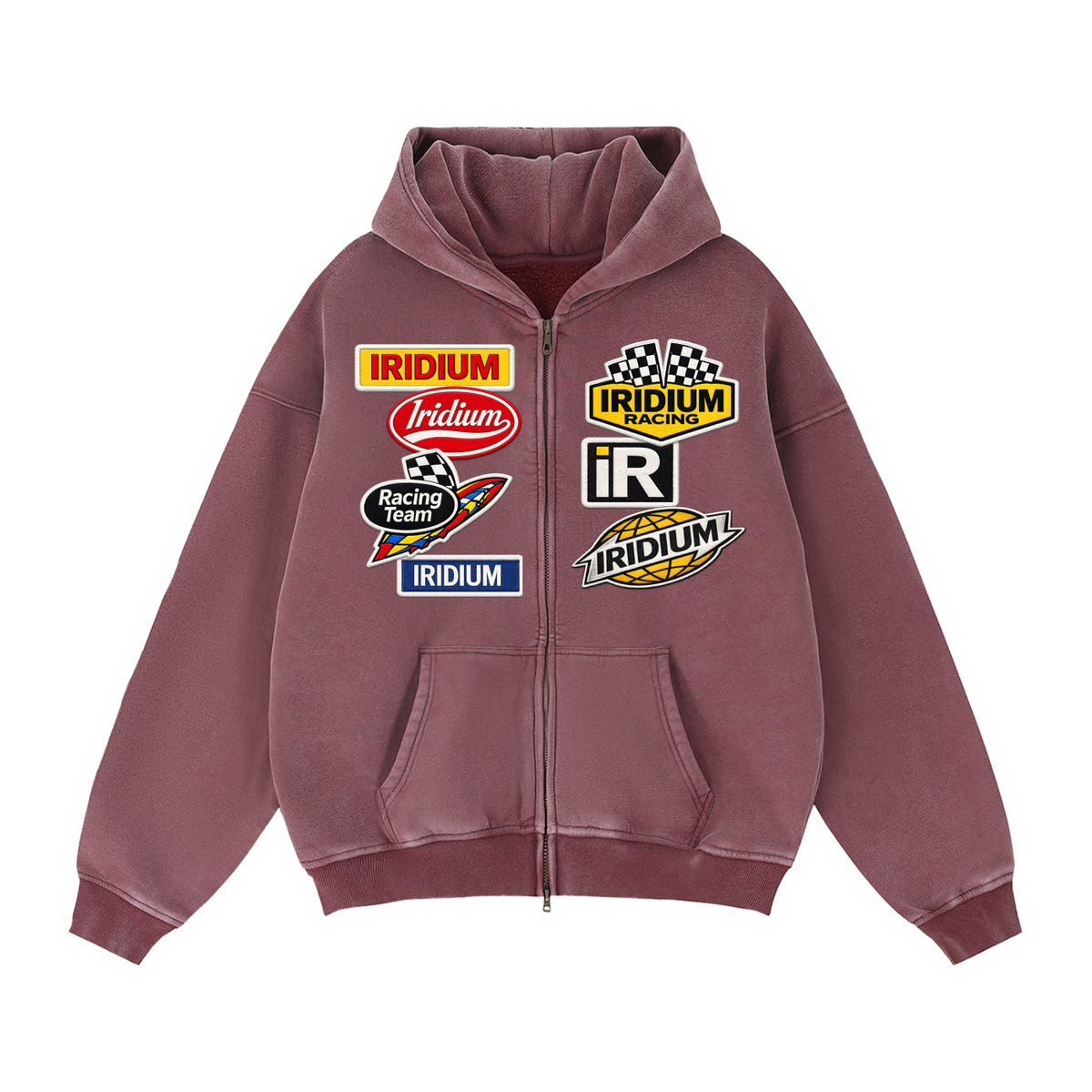 Iridium Racer Boxy Zip Hoodie