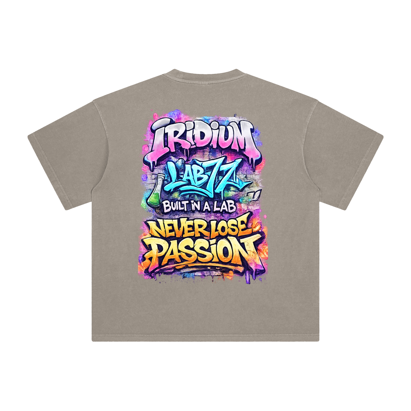 Graffiti Enzyme Washed T-Shirt