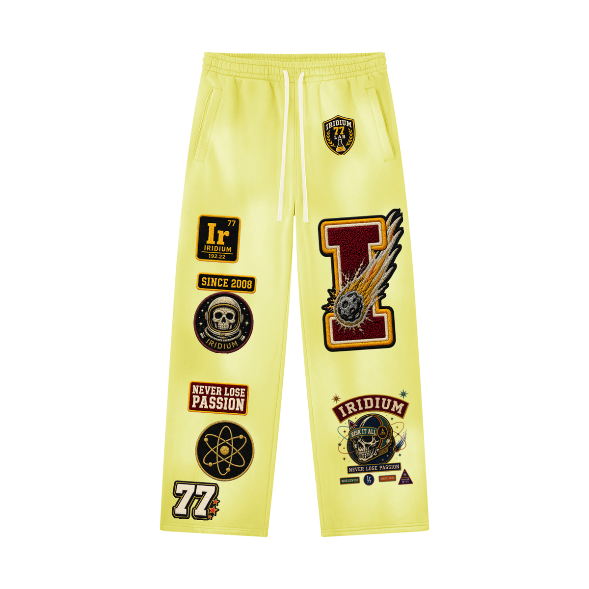 Iridium 77 Varsity Wide-Leg Sweatpants