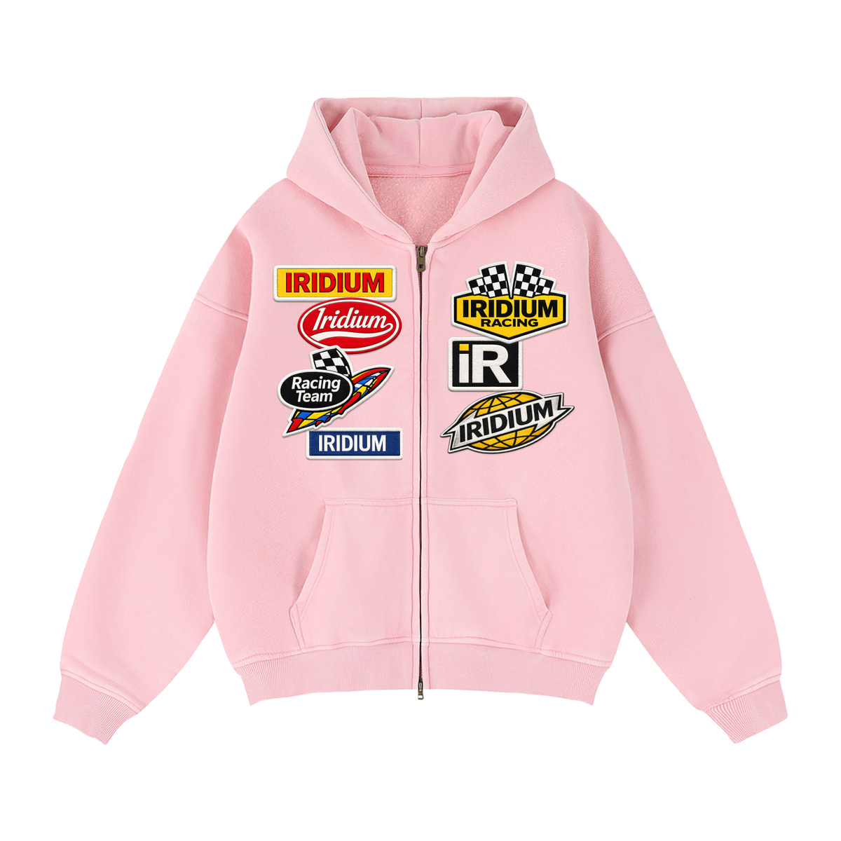 Iridium Racer Boxy Zip Hoodie