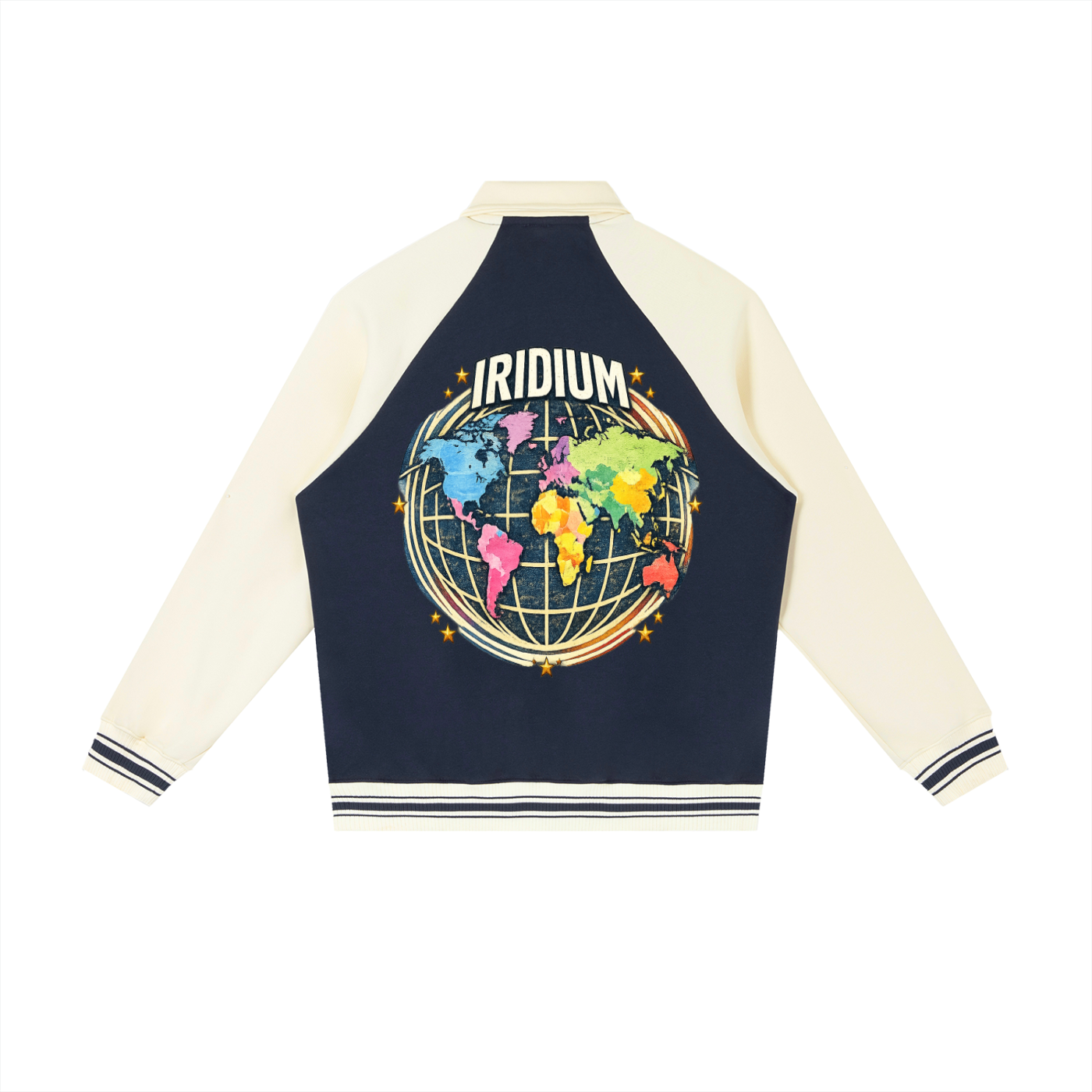worldwide Raglan Sleeve Baseball Jacket