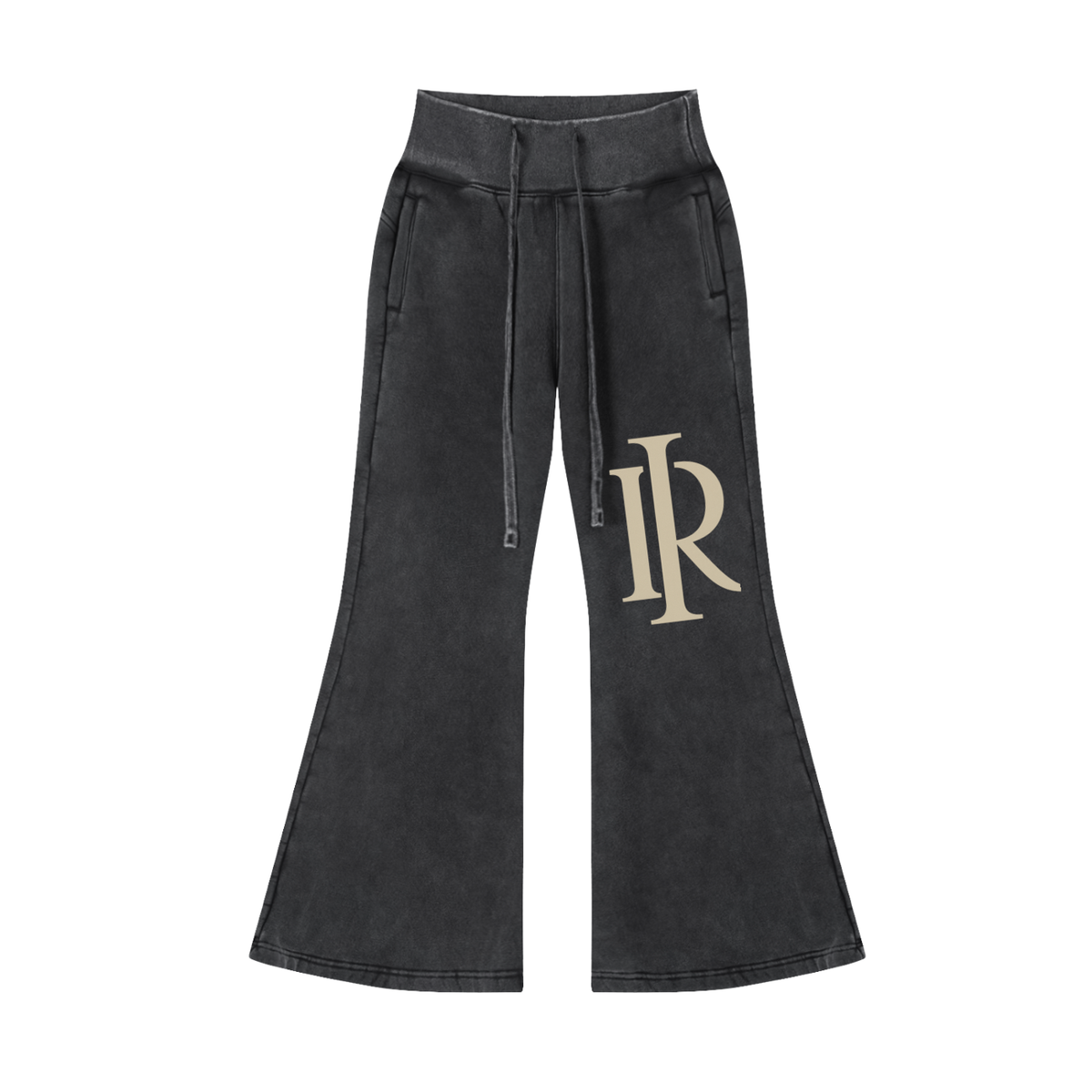 My Boo Vintage-Washed Flared Fleece Pants
