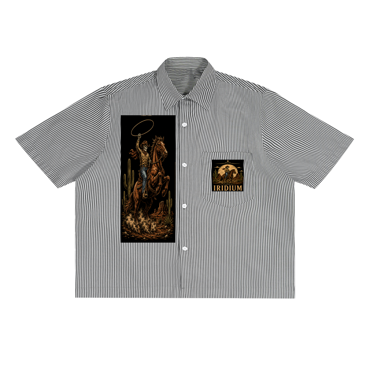 Iridium Inferno Stripe Boxy Shirt